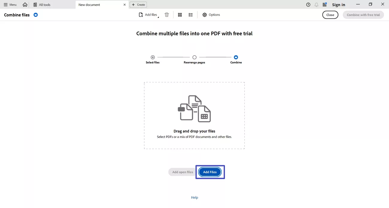  insert multiple pdfs adobe acrobat