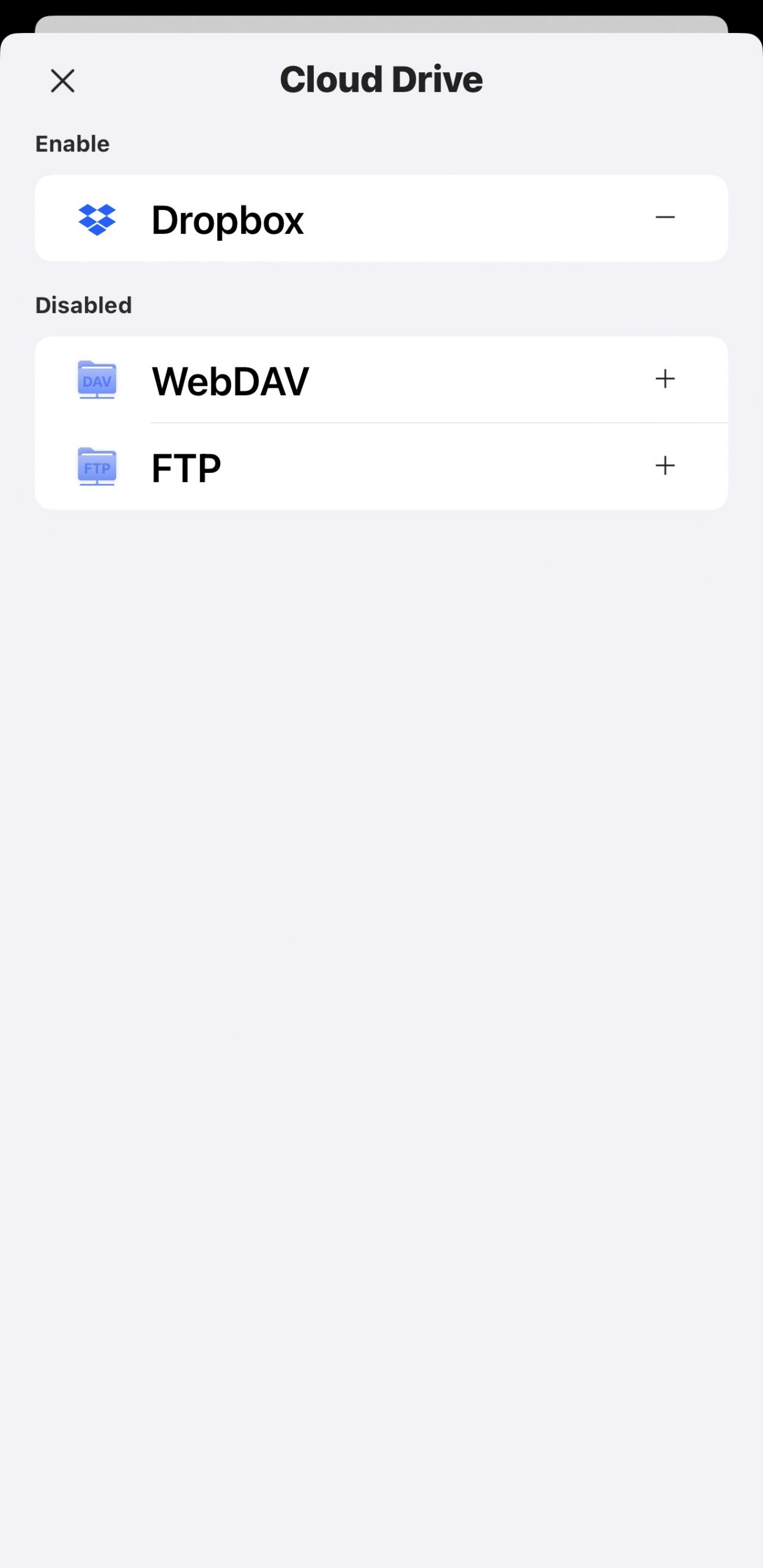 connecting to FTP and WebDAV