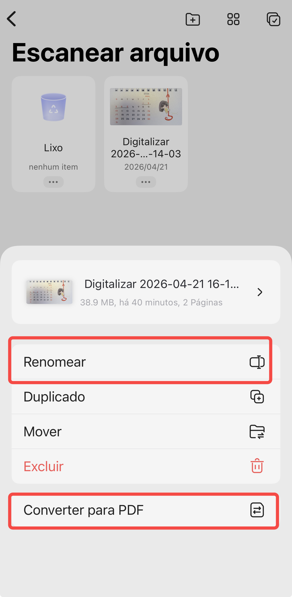 Converter PDF no celular