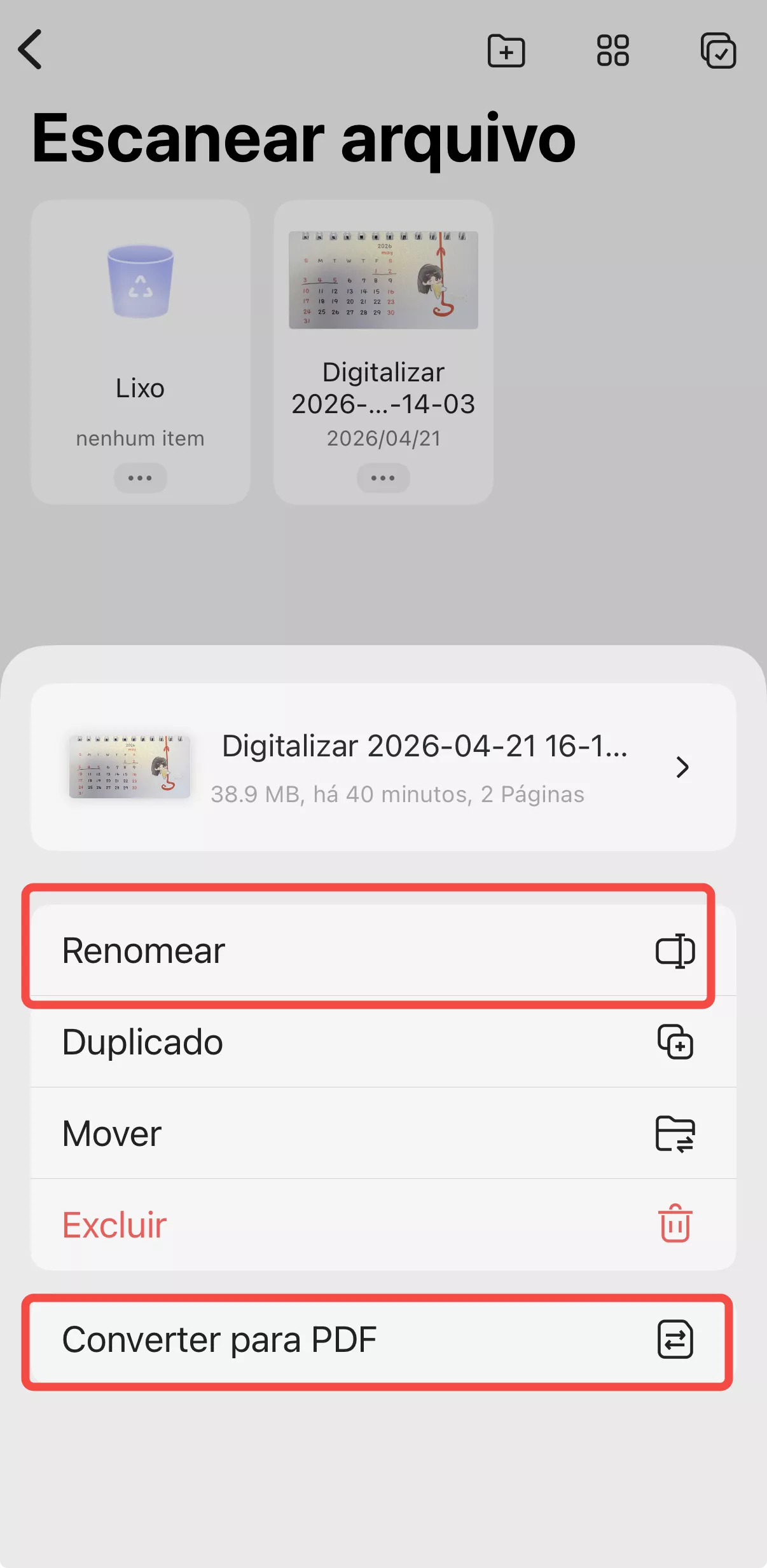 Converter PDF no celular