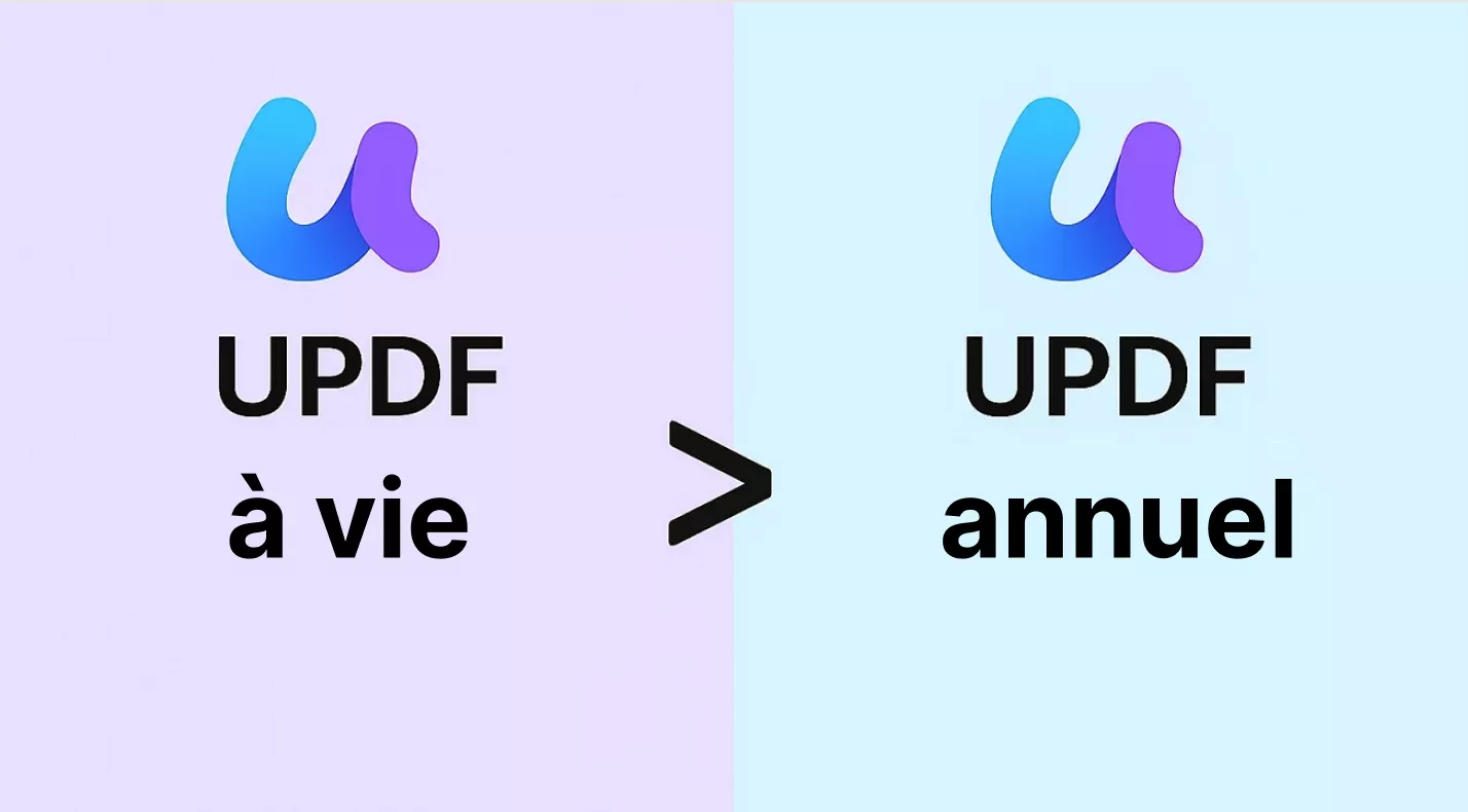 Abonnement à vie vs abonnement annuel UPDF
