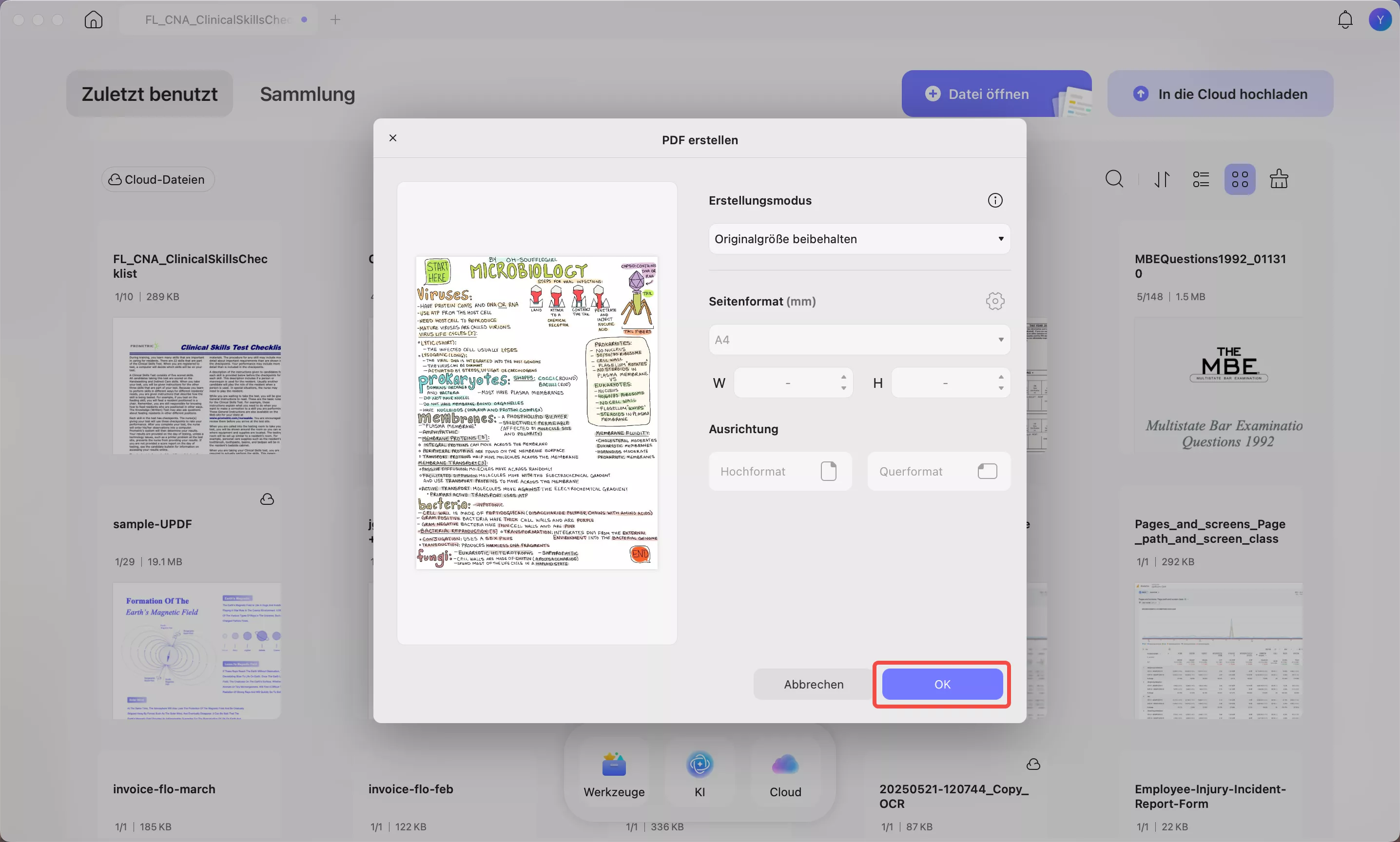 PDF aus Bild erstellen 