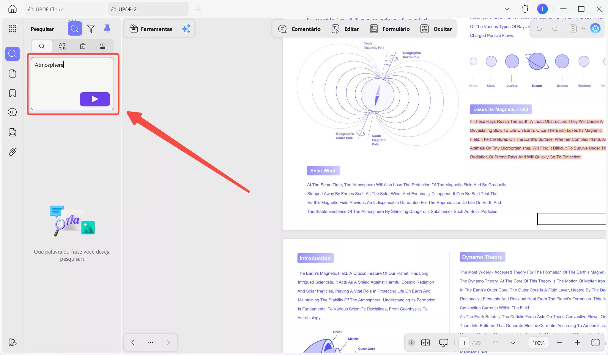 Escreva uma palavra ou frase de busca