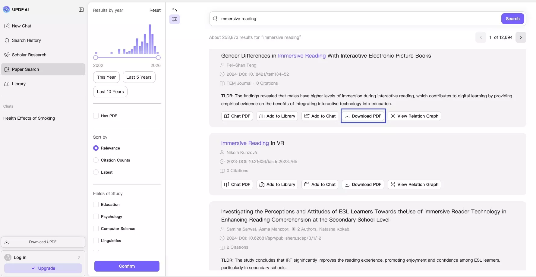 download pdf paper from updf ai online