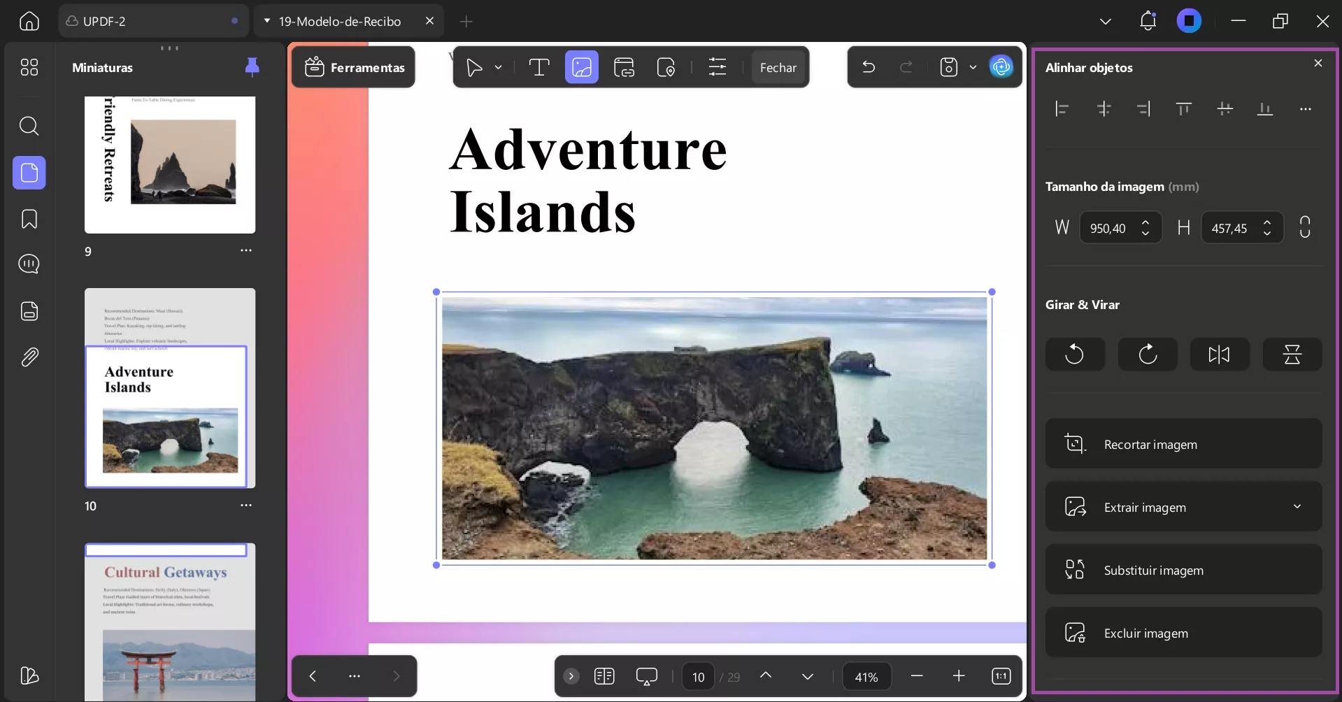 Editar imagem no UPDF