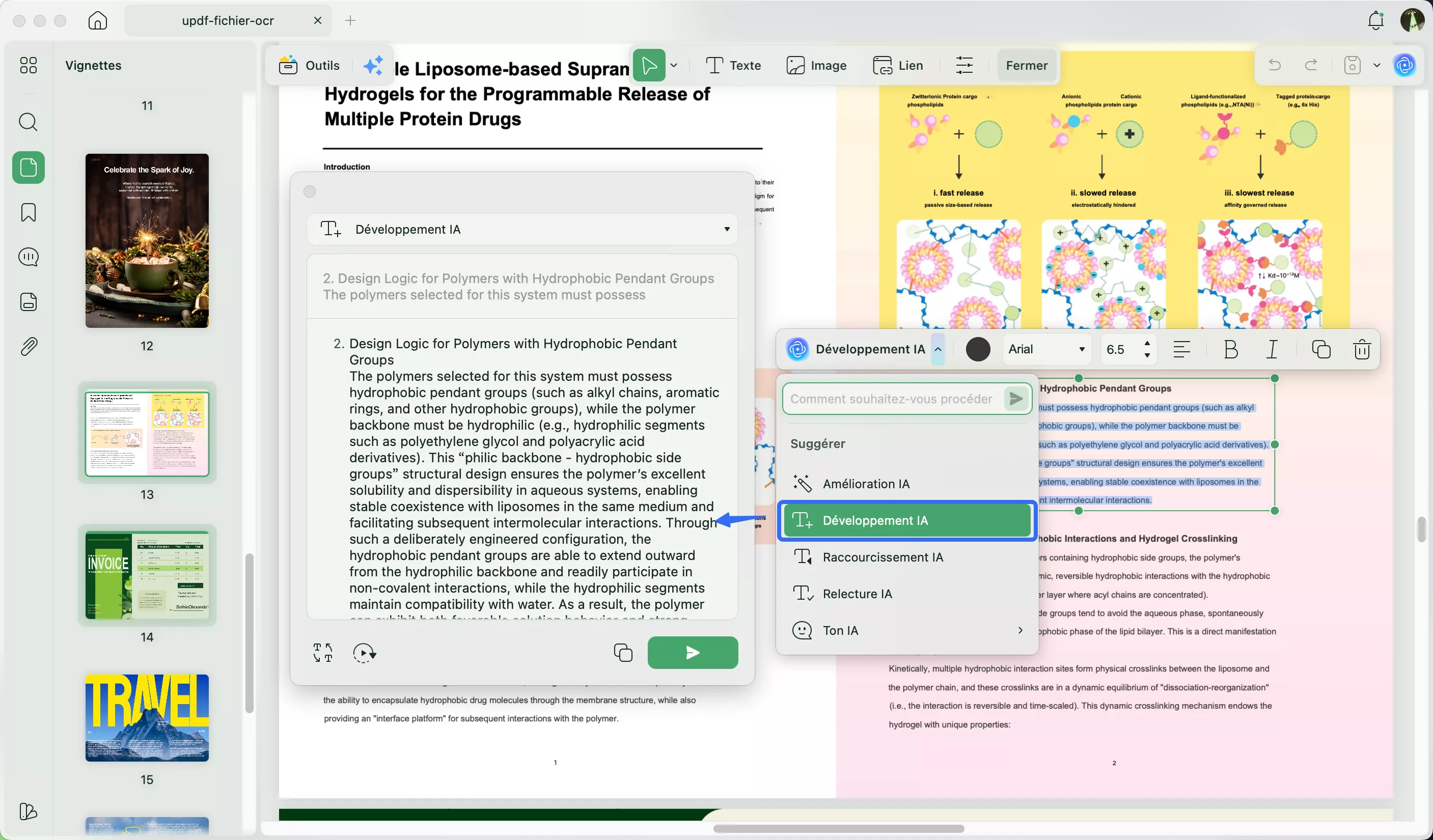 réponse au préréglage d'expansion de l'IA