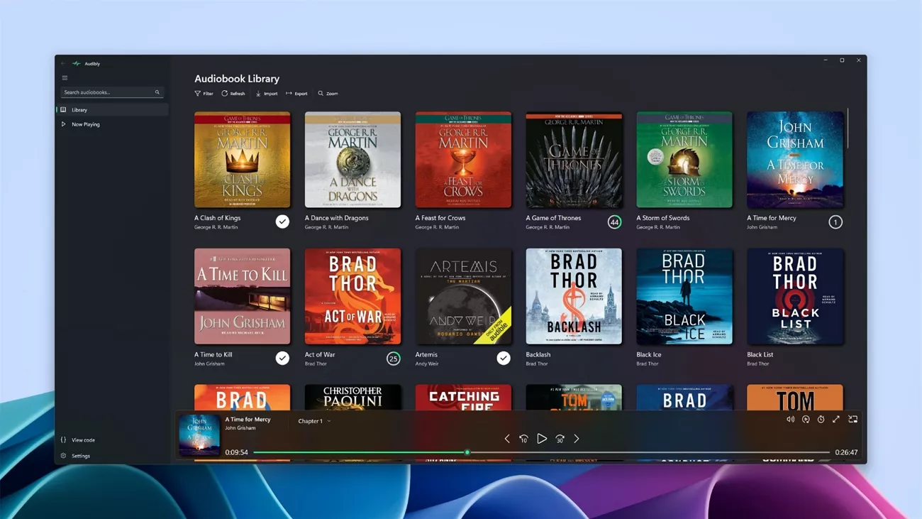 audible audiobooks platform content library