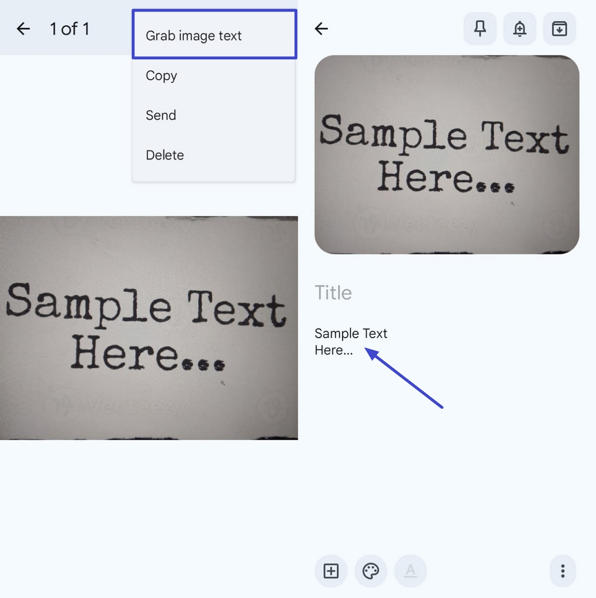 extract image text ocr keep phone