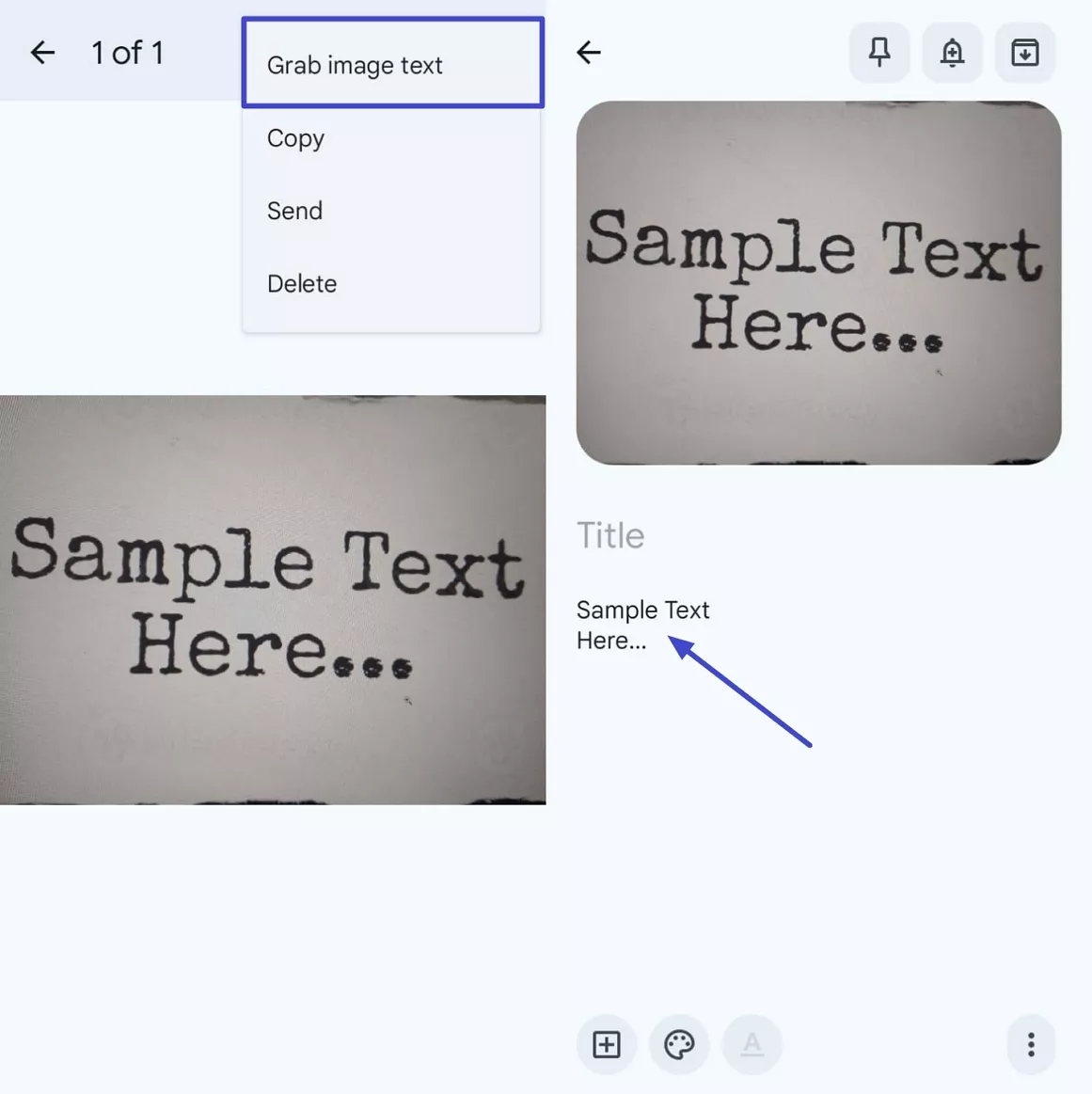 extract image text ocr keep phone