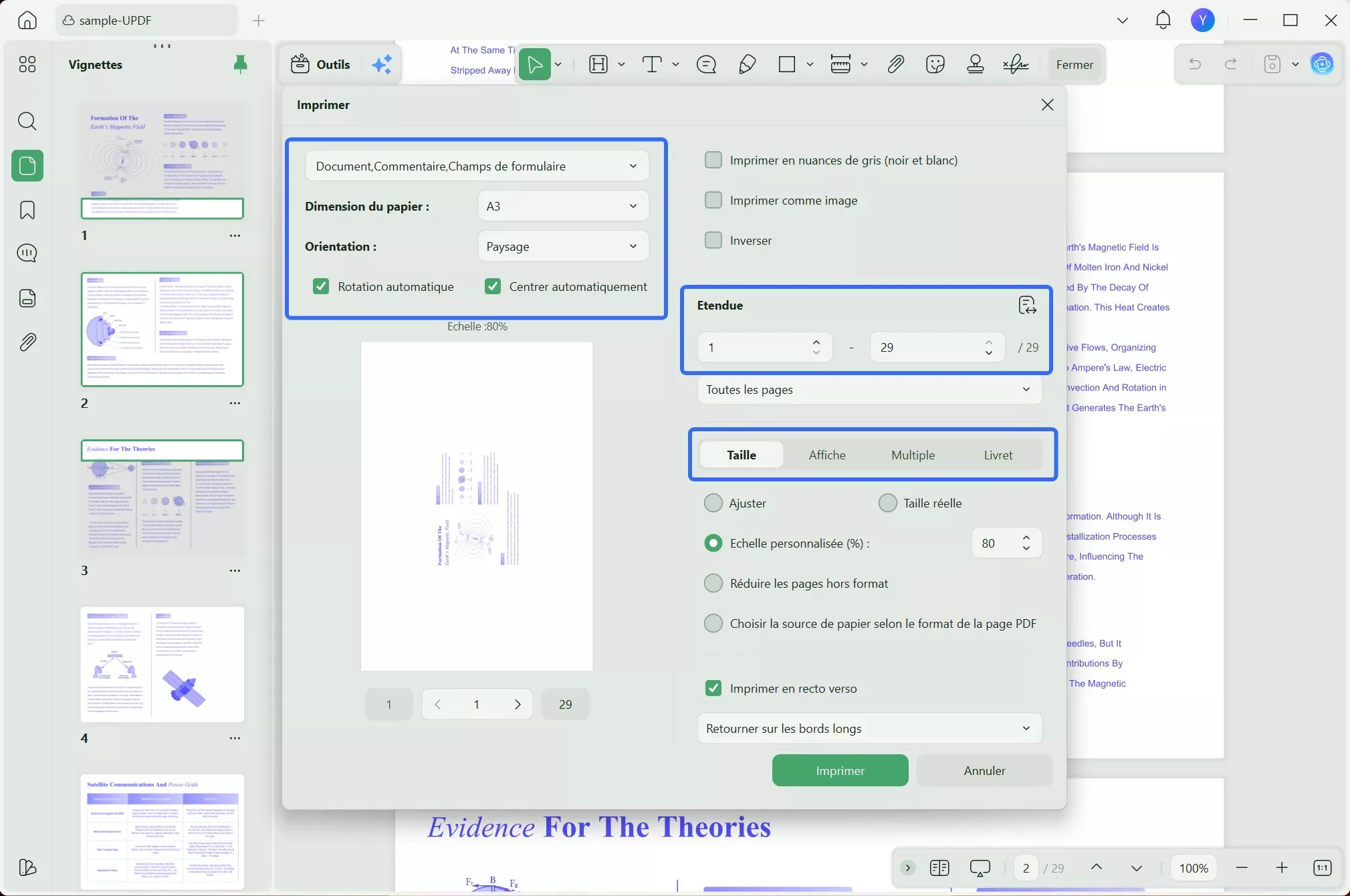 Comment imprimer par lots un PDF avec zoom