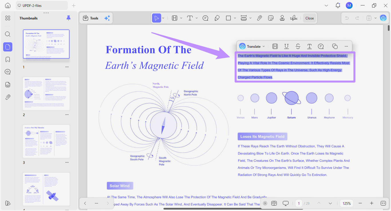 select pdf text