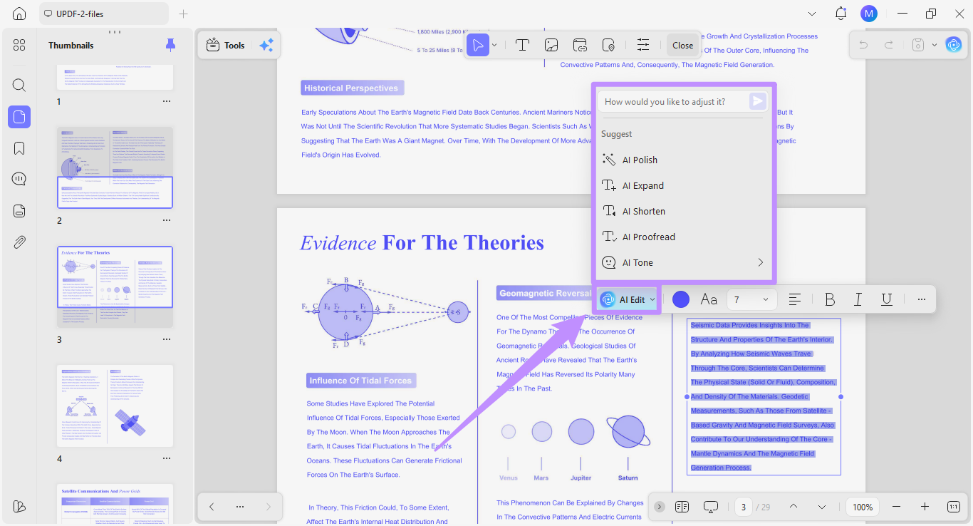 ai edit pdf text