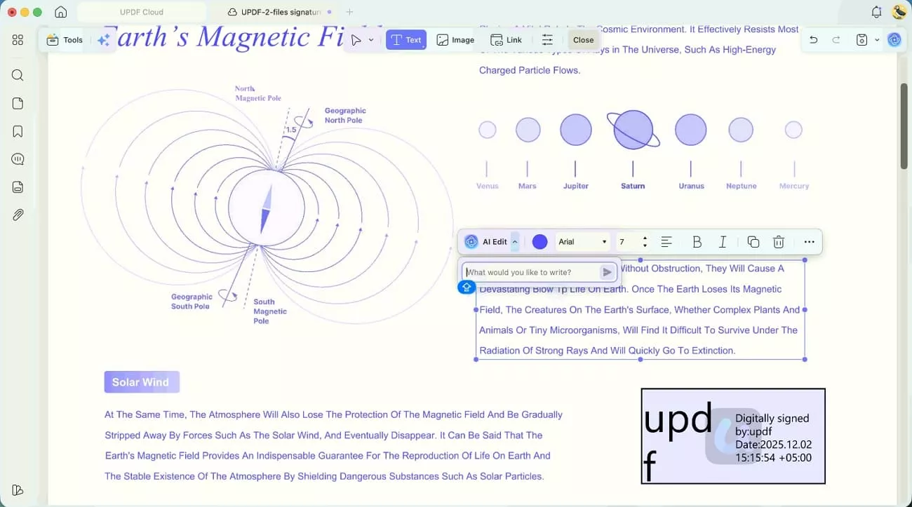 take ai editing assistance updf