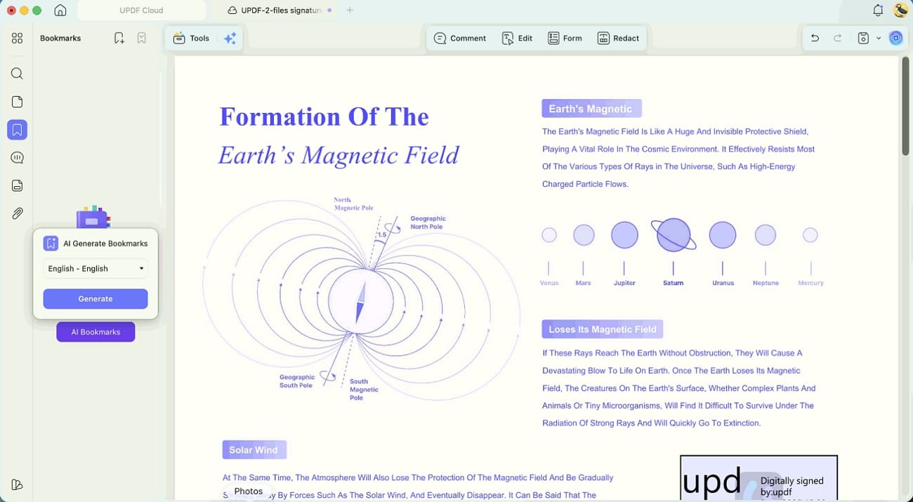 create ai powered bookmarks updf mac