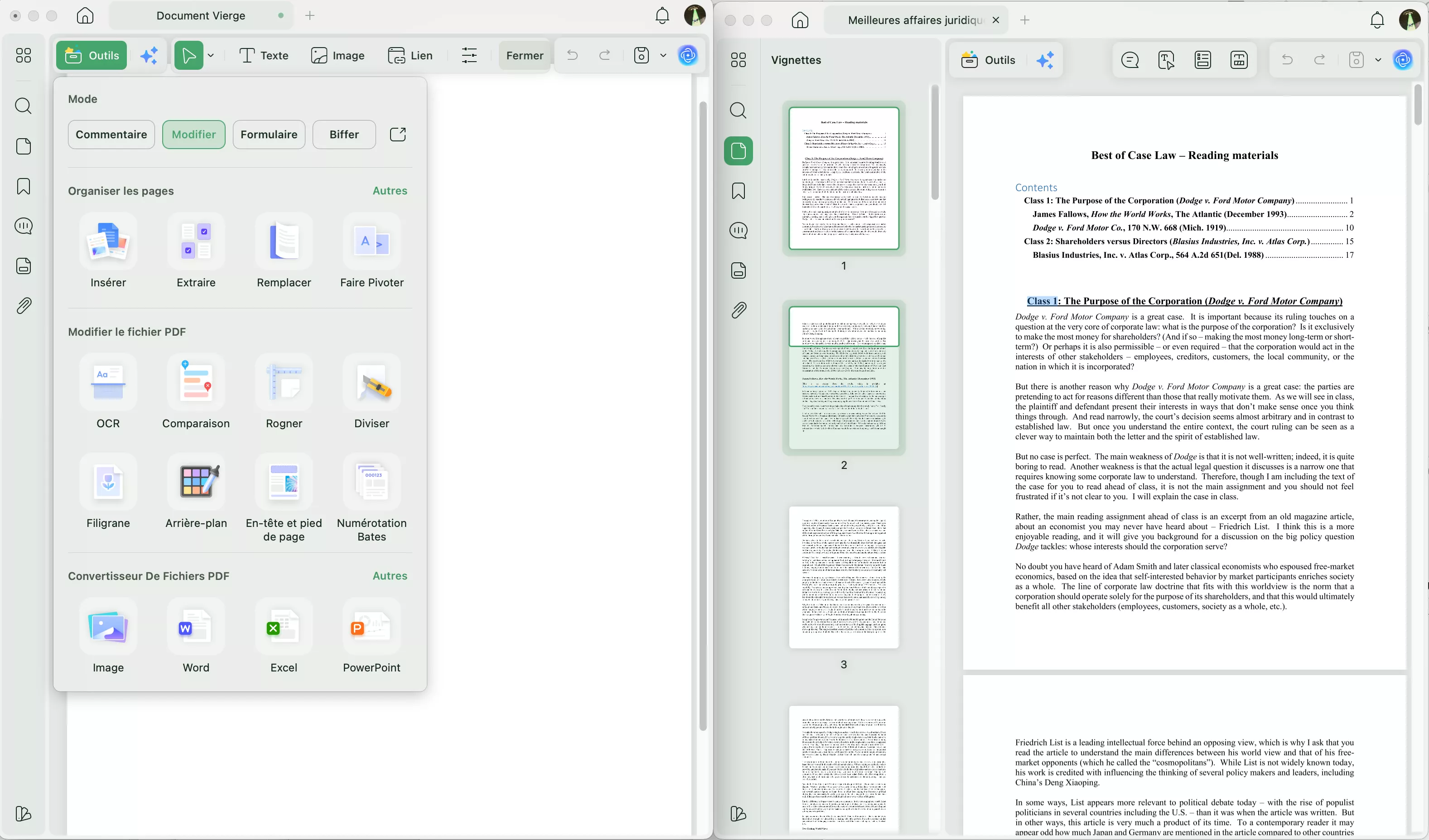 Entrer en mode édition