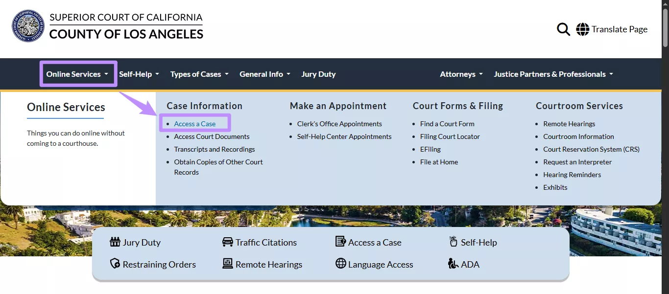  select access a case