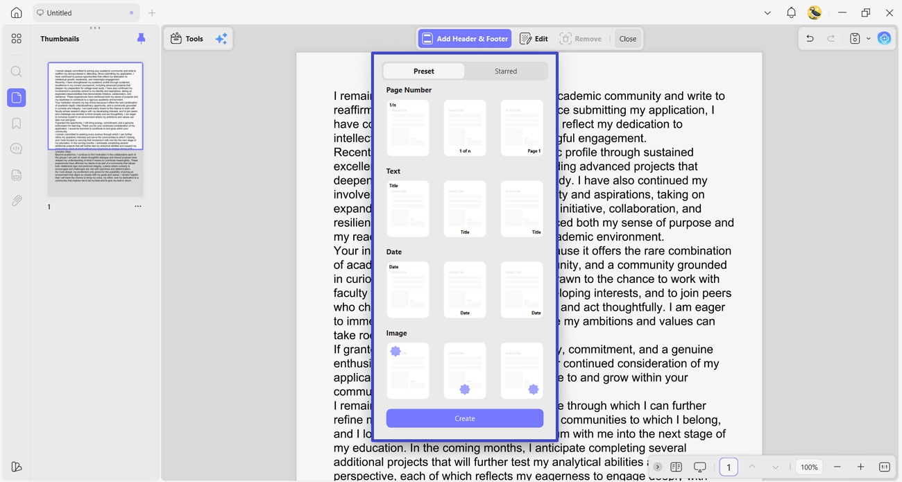 add headers footers pdf pages updf