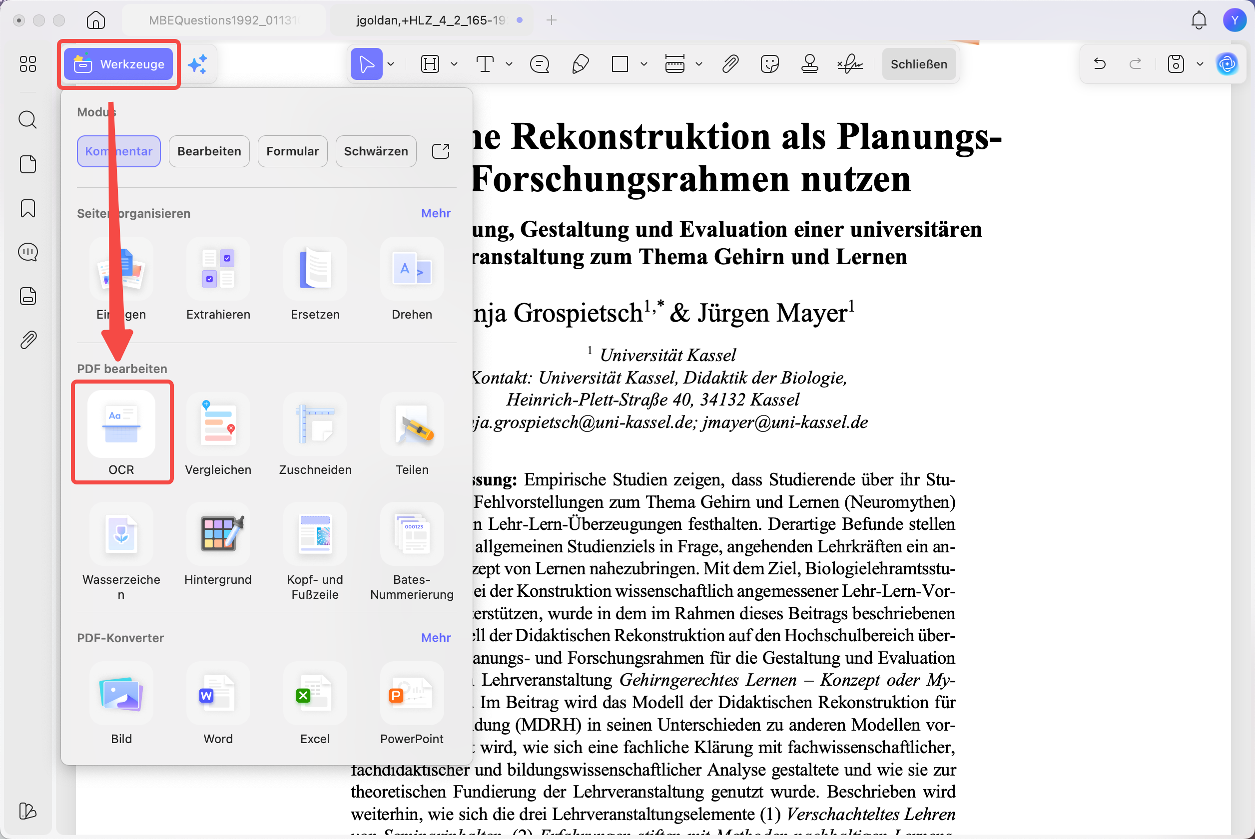 PDF in OpenOffice OCR