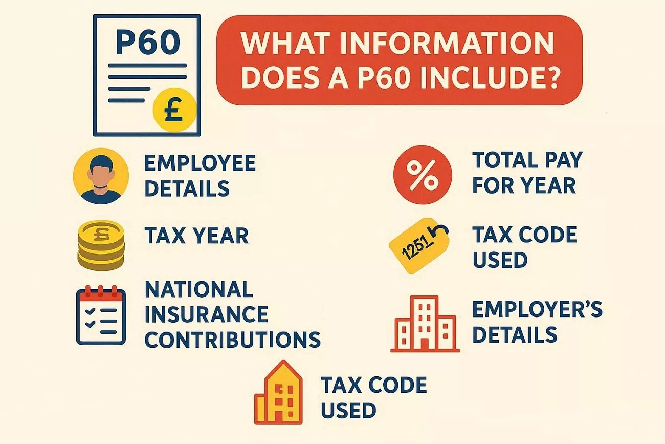 information included p60 form