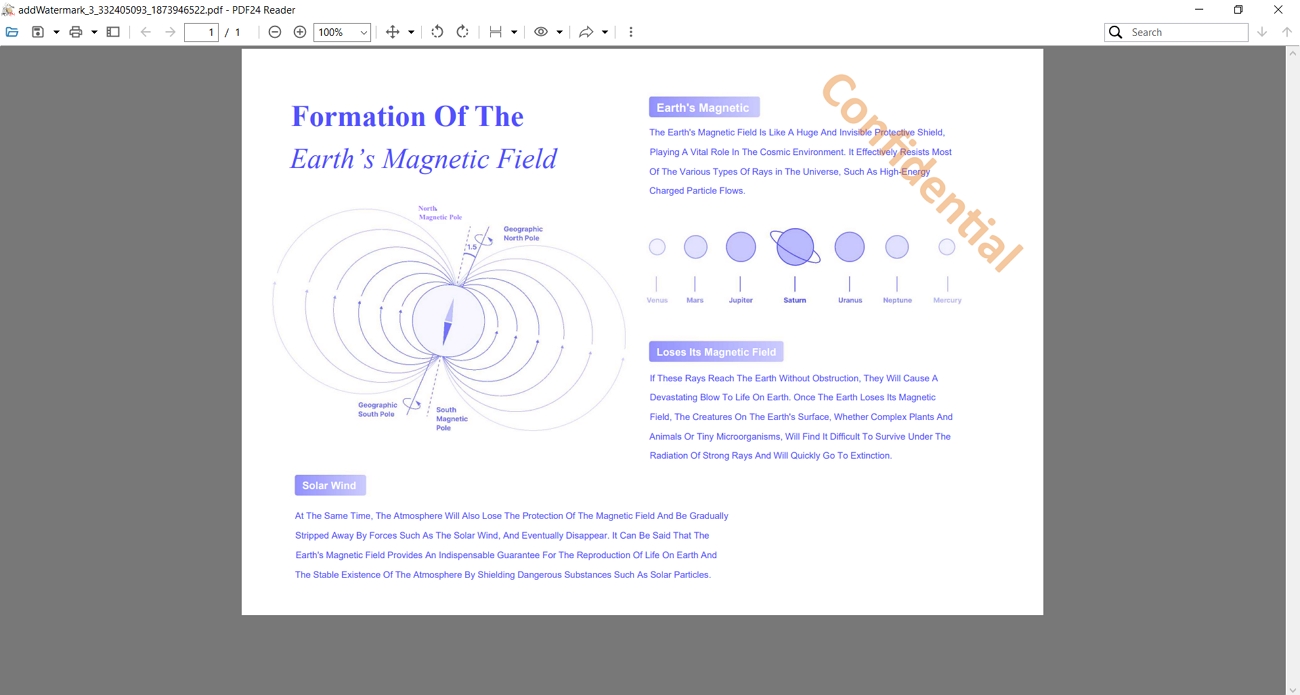 use pdf24 creator add watermarks pdf