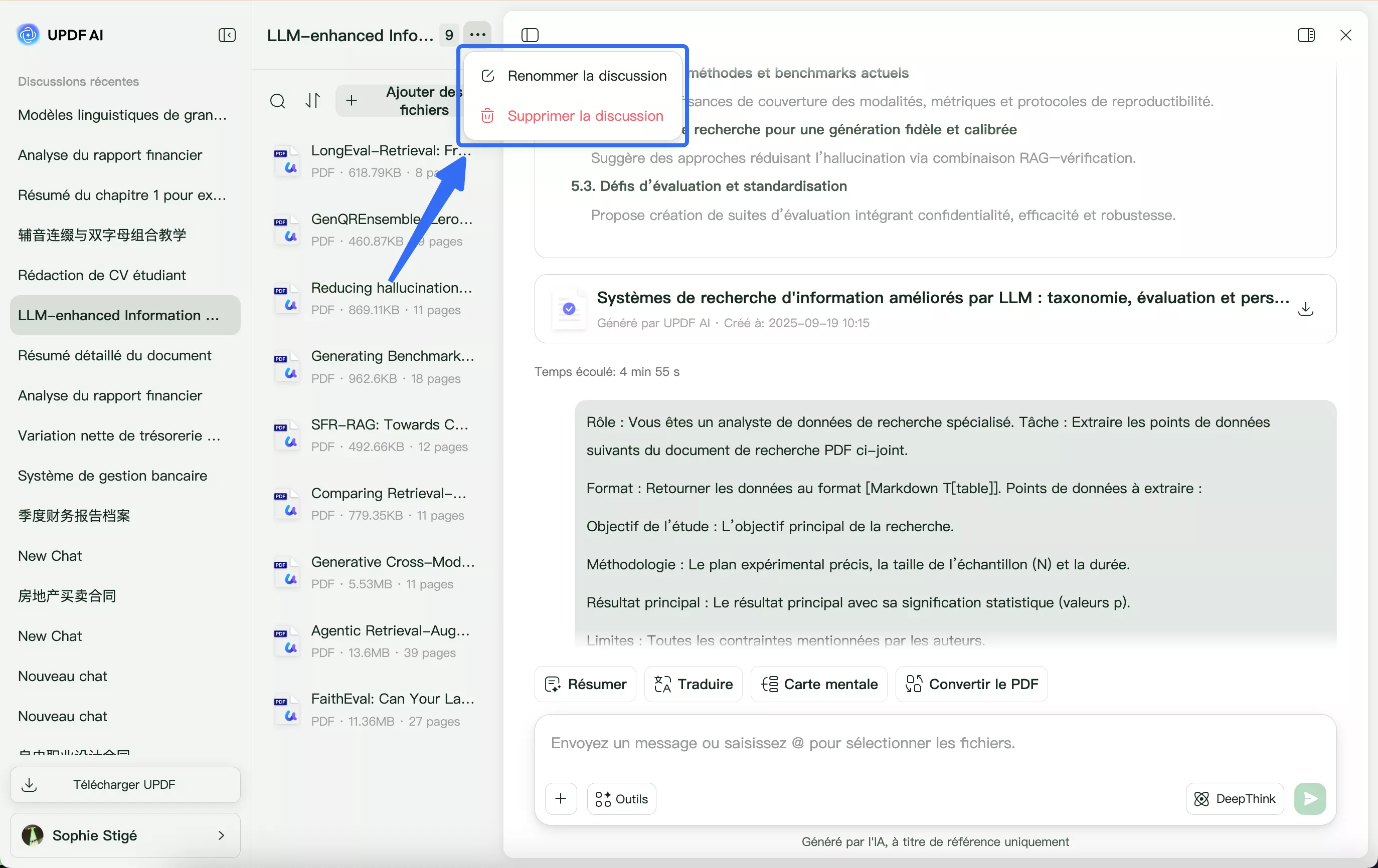 Personnalisation du projet : recherche approfondie
