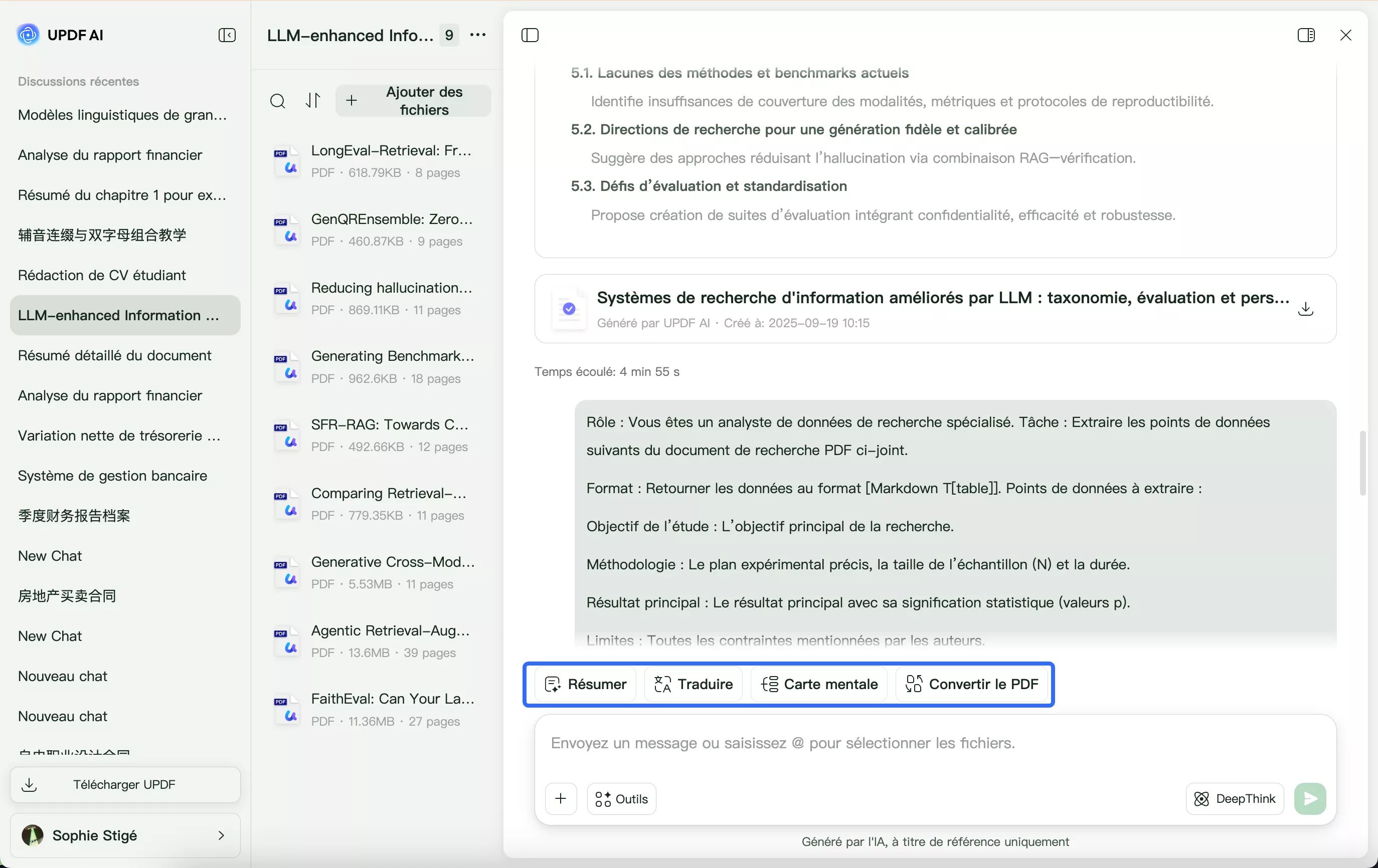 Discutez avec des PDF, résumez-les et traduisez-les.