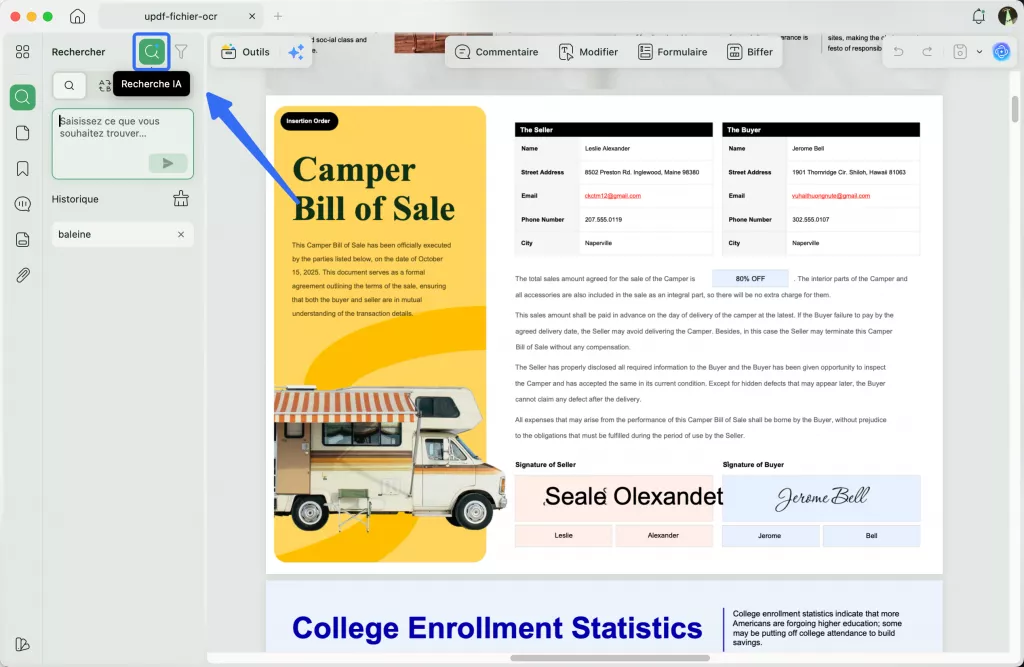 Outils d'IA pour la recherche sémantique