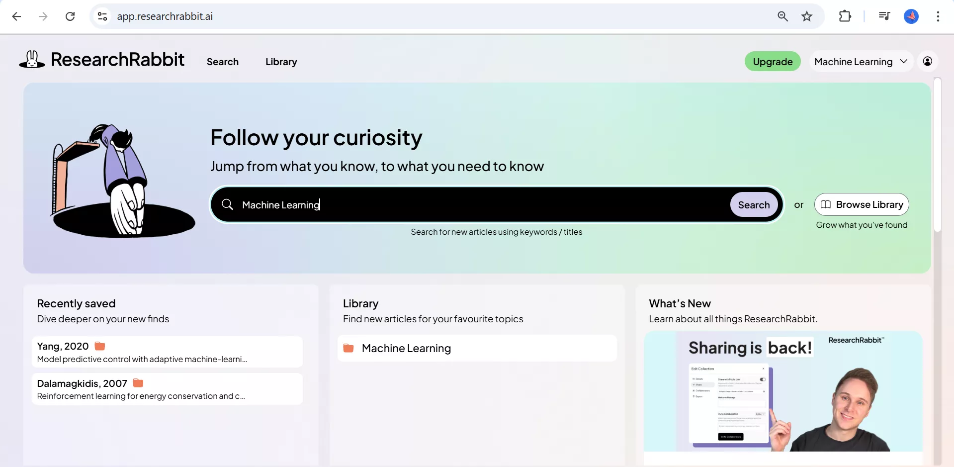 researchrabbit paper search tool