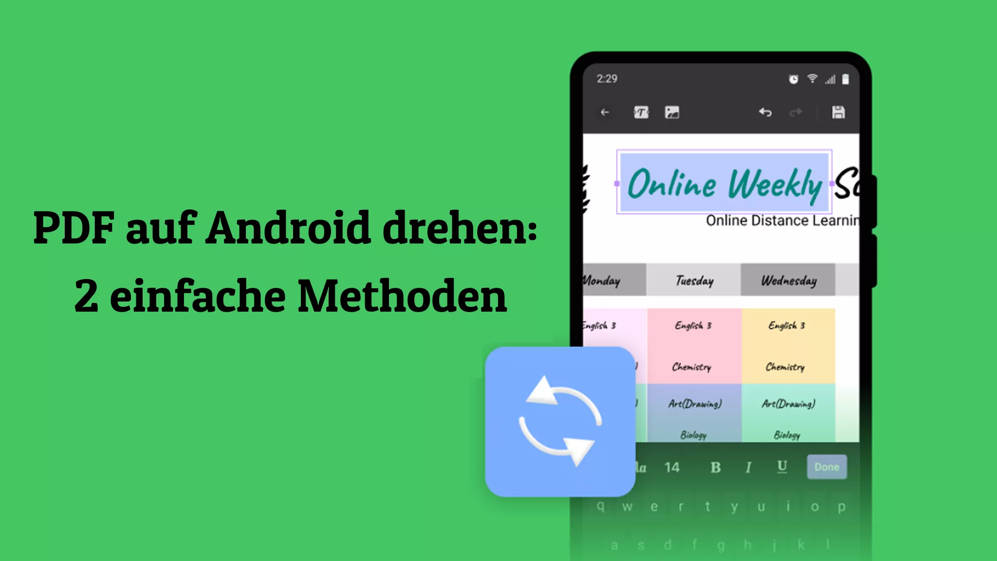 2 einfache Wege, um PDF auf Android zu drehen