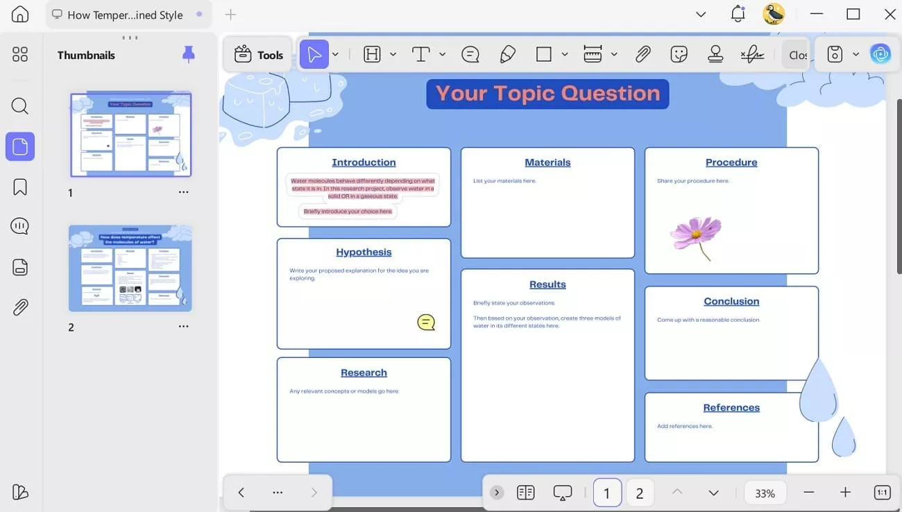 highlight and add sticker with updf