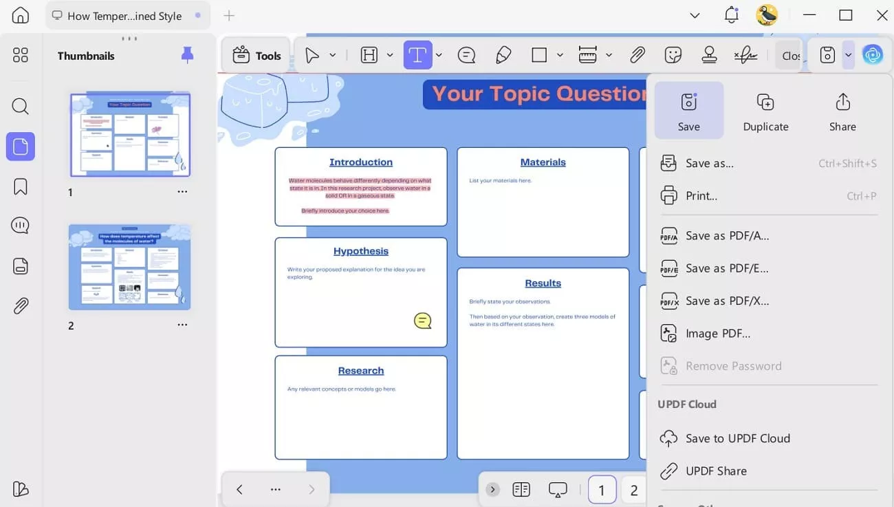 save the research poster