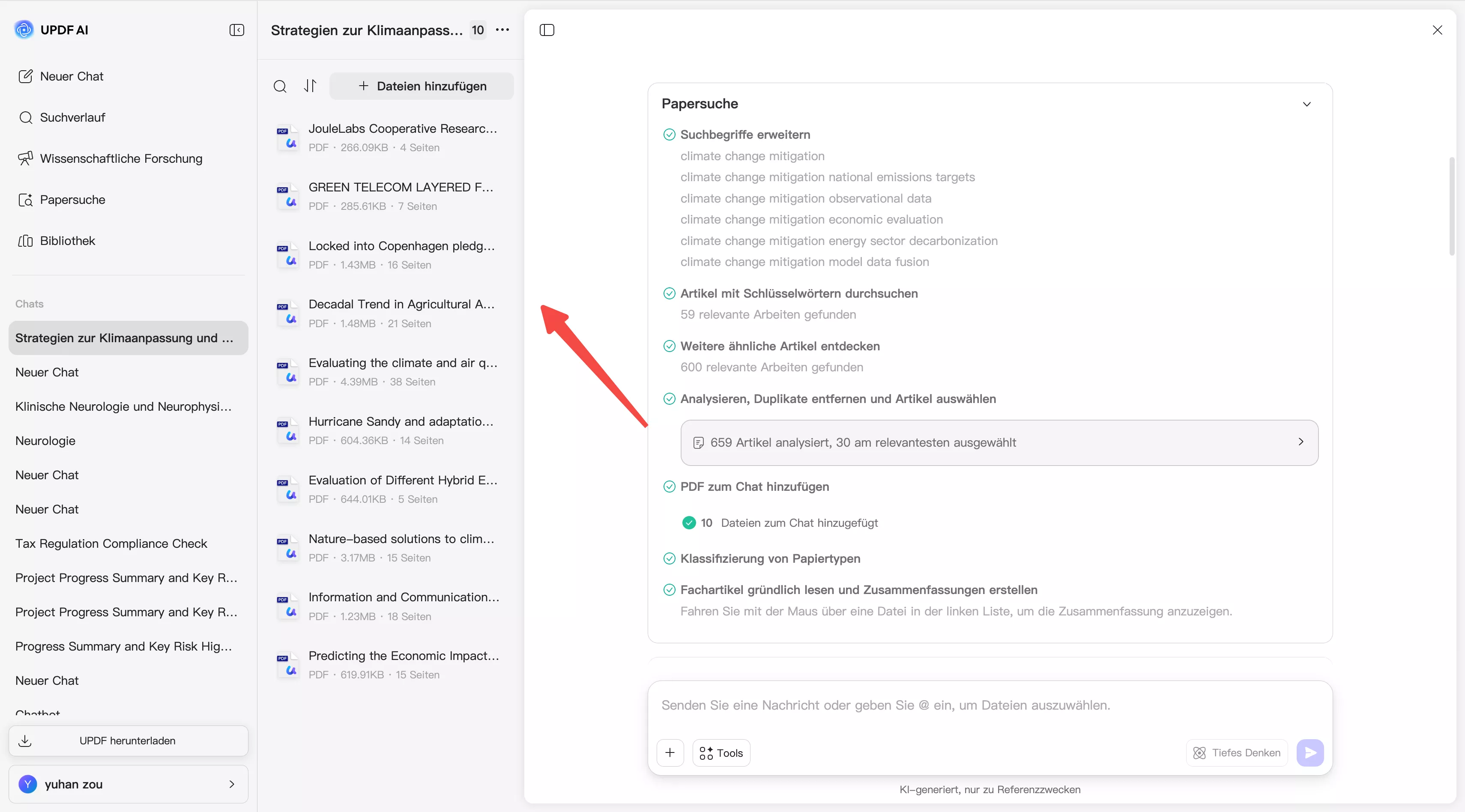 ausgearbeitete Forschungsergebnisse