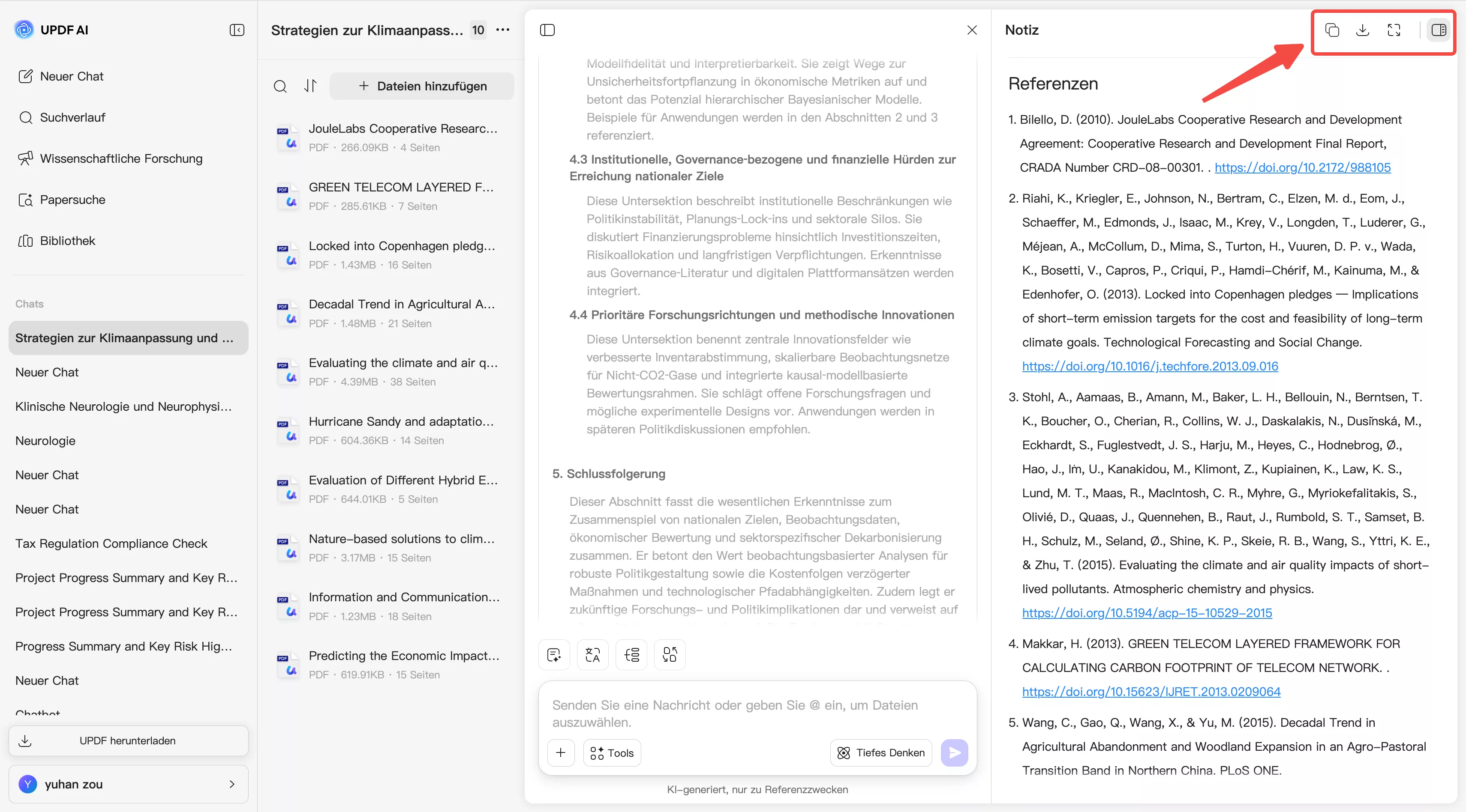 Literatur in verschiedenen Formaten sichten