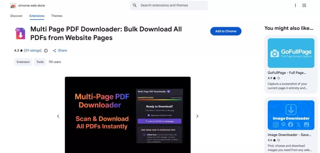 install google chrome extension pdf search