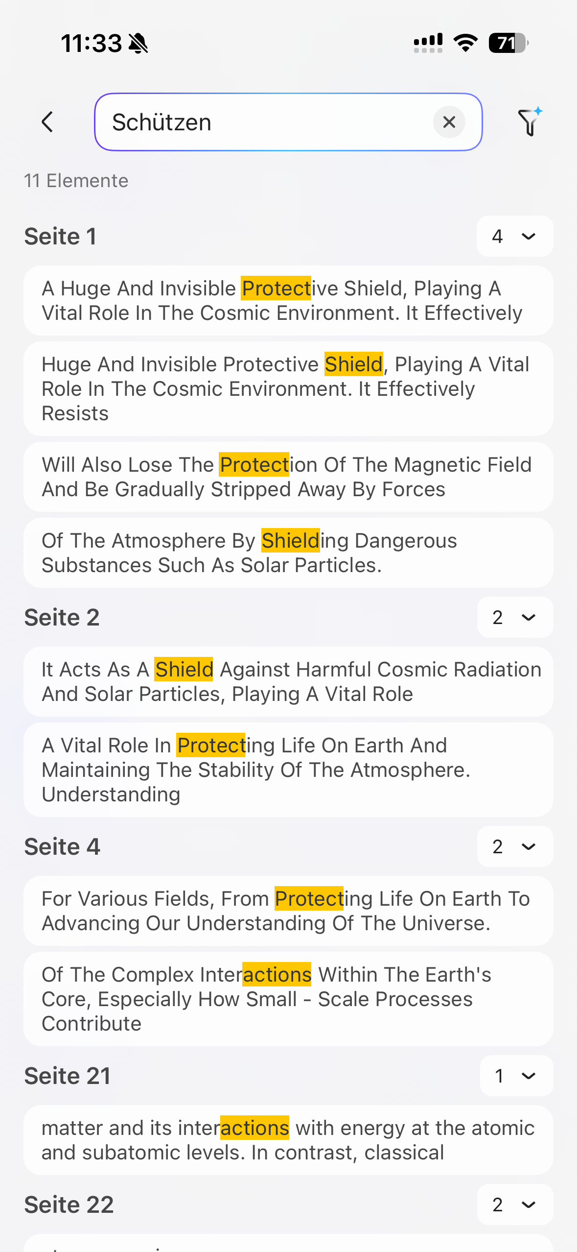 ios semantic search updf