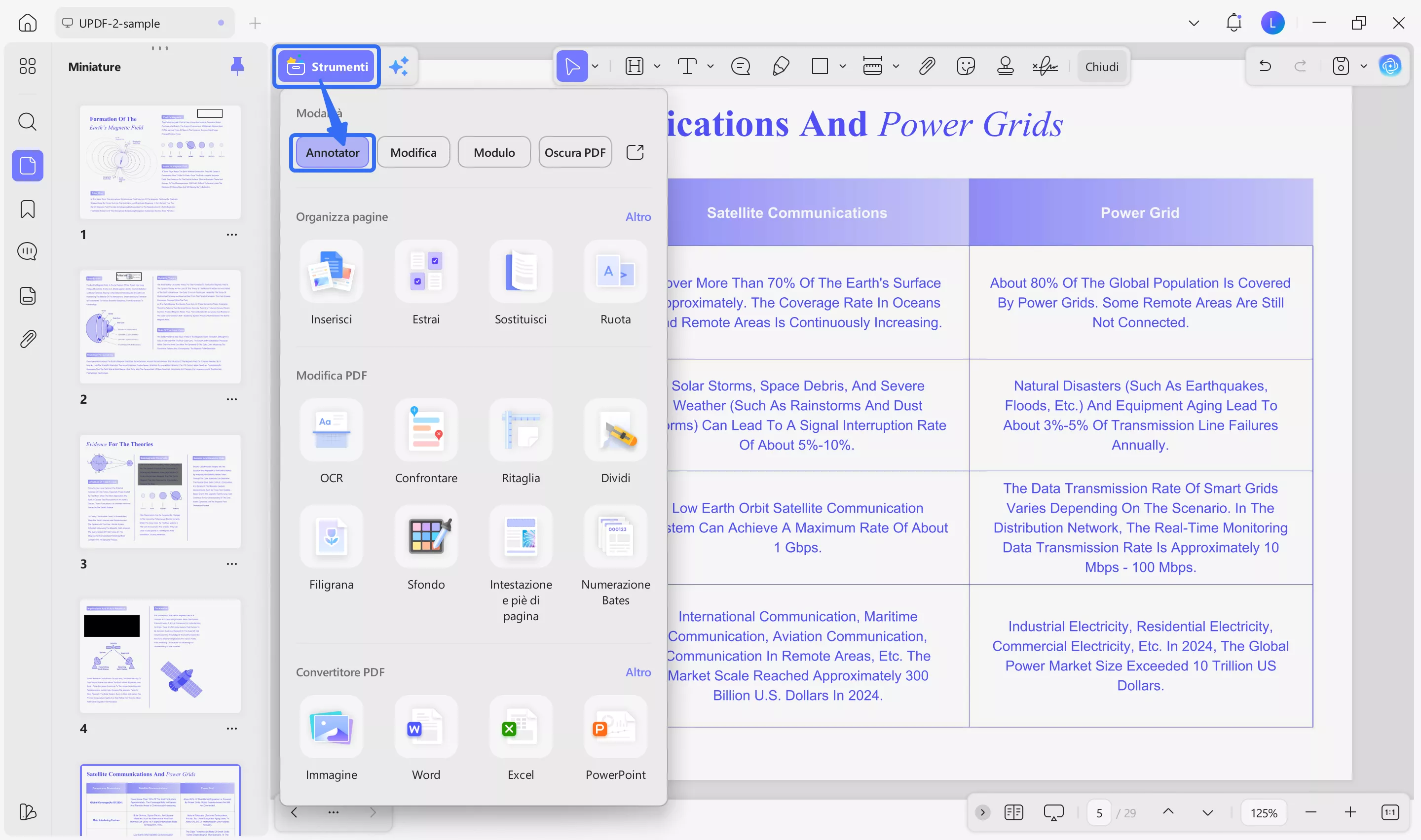 comment updf windows