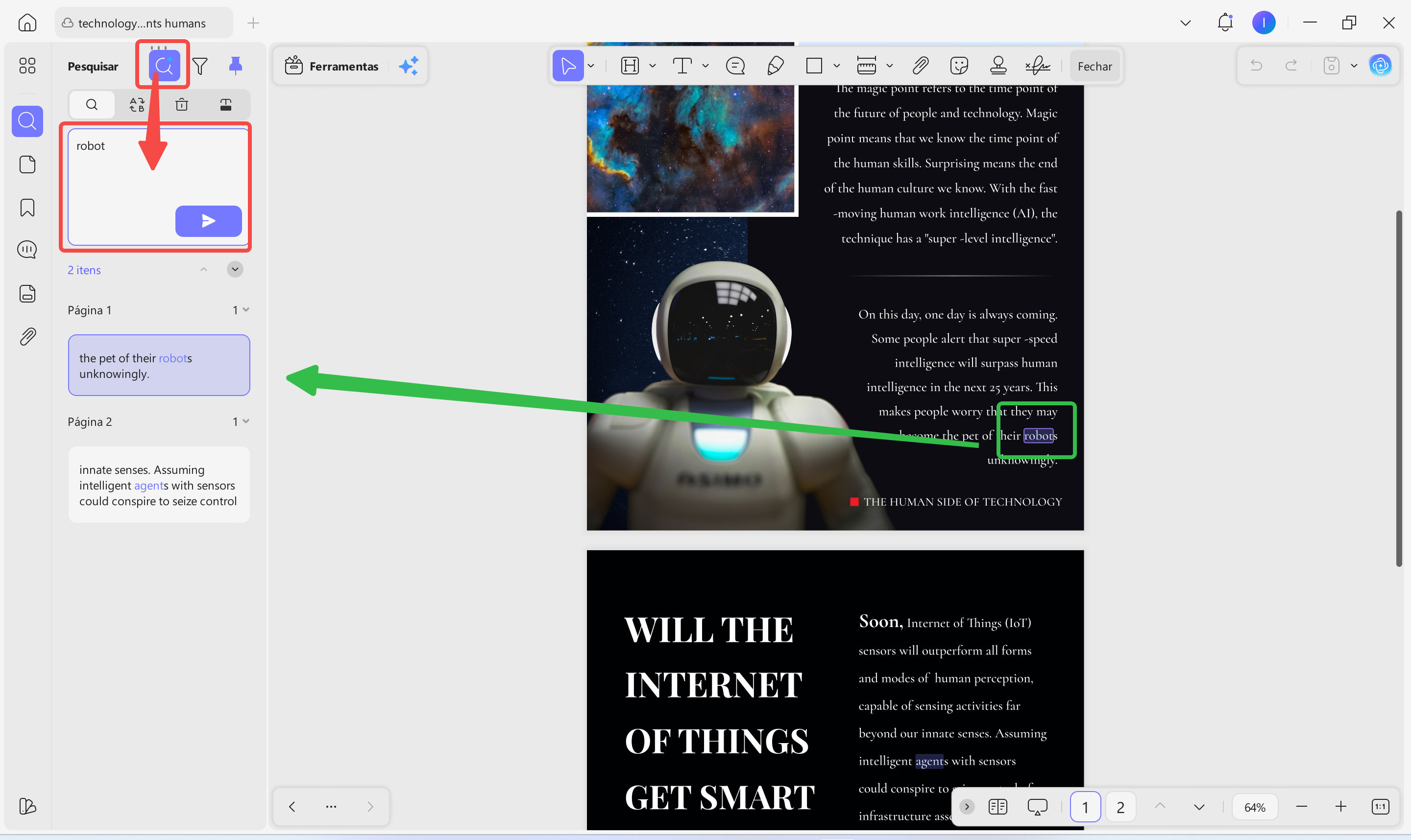 updf ai semantic search find what you mean