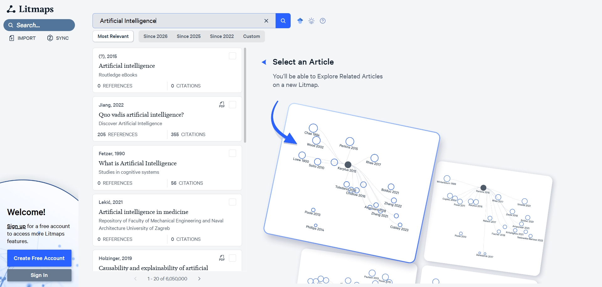 litmaps search academic papers worldwide