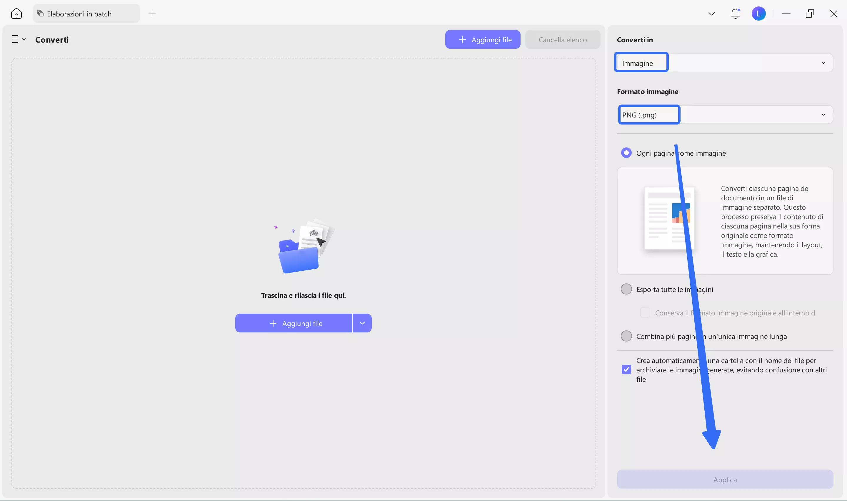steps to convert PDF to image