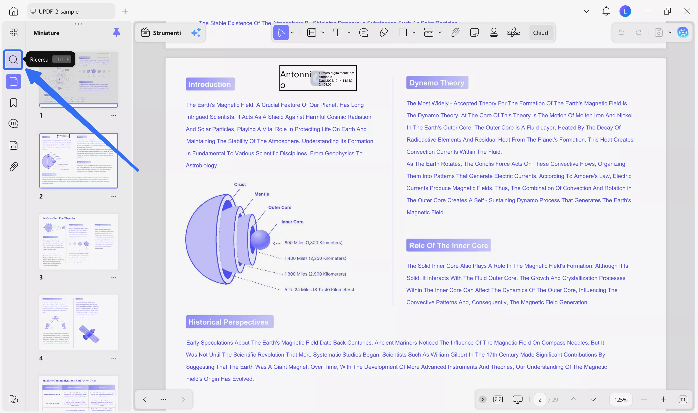  click the search tool