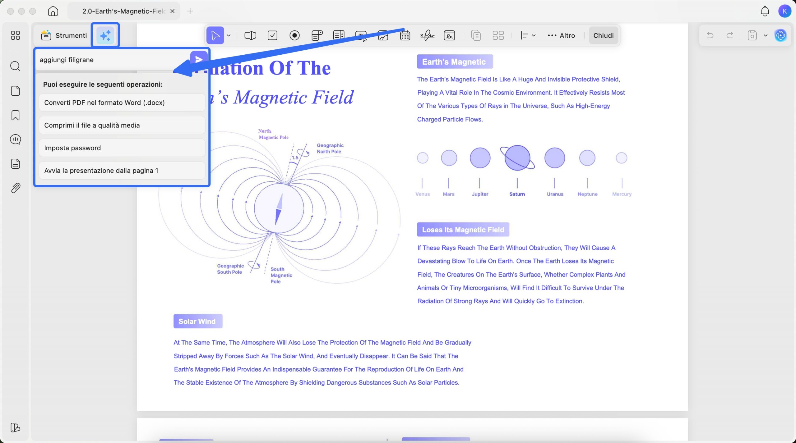 controlla pdf con updf copilot