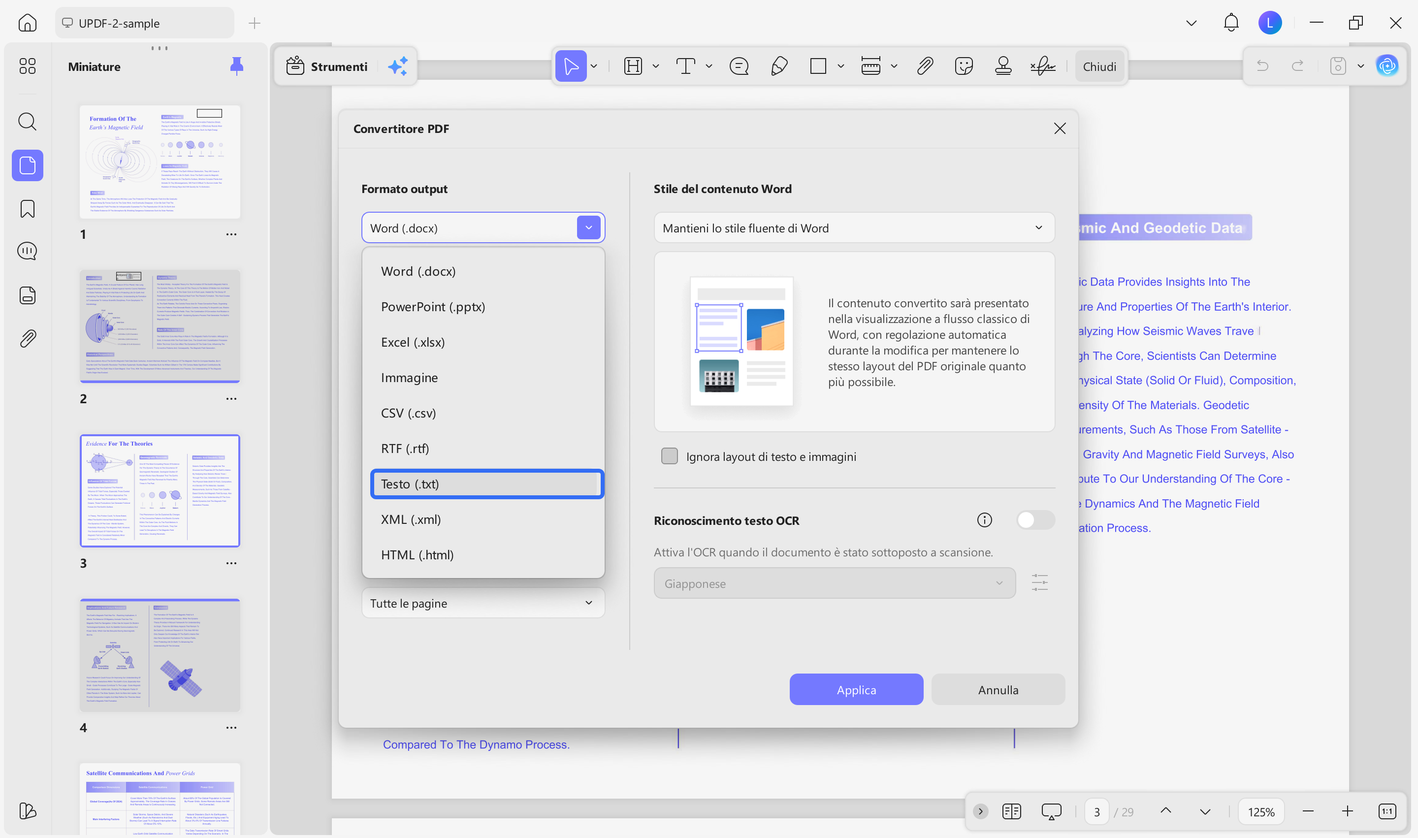 PDF to txt with UPDF