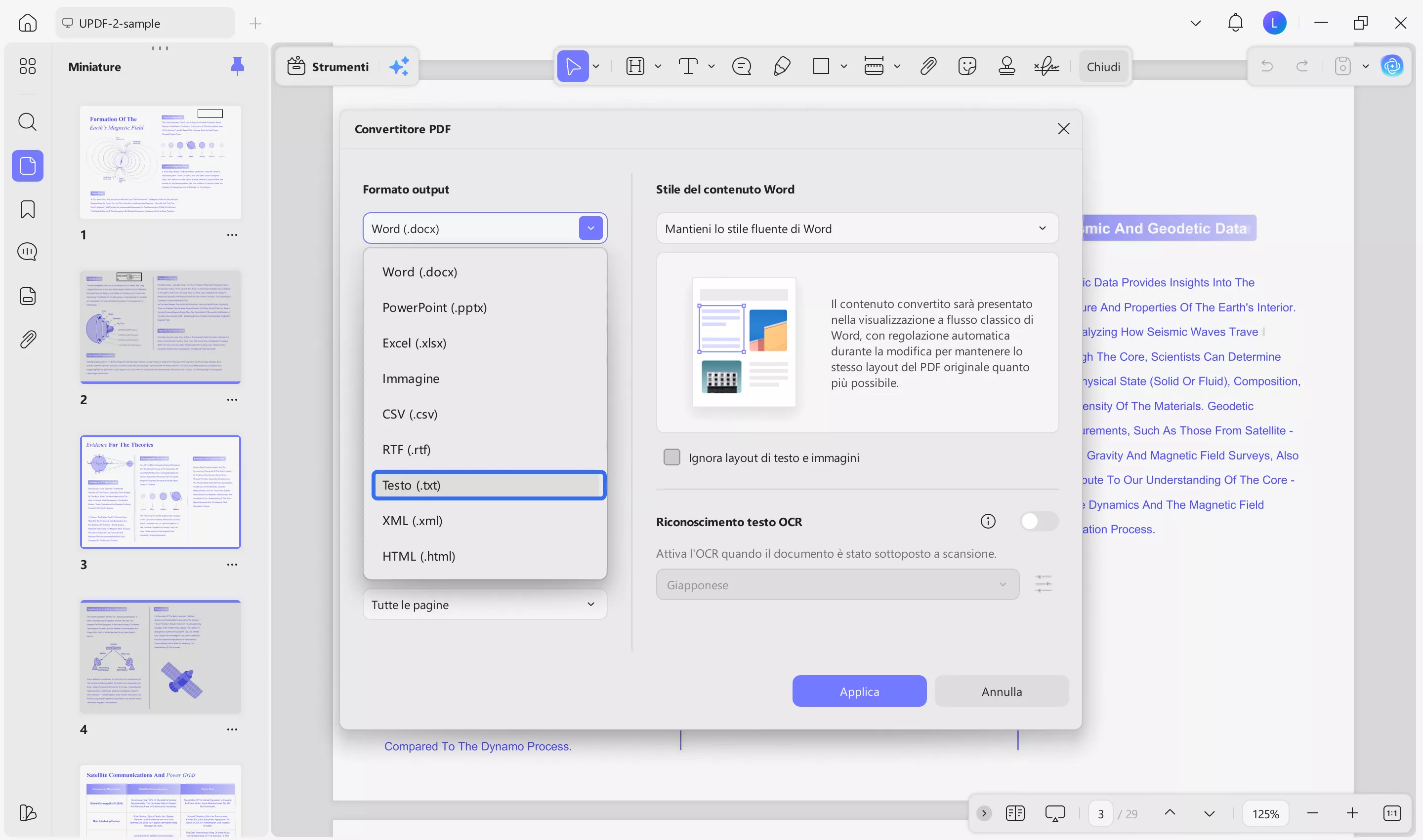 PDF to txt with UPDF