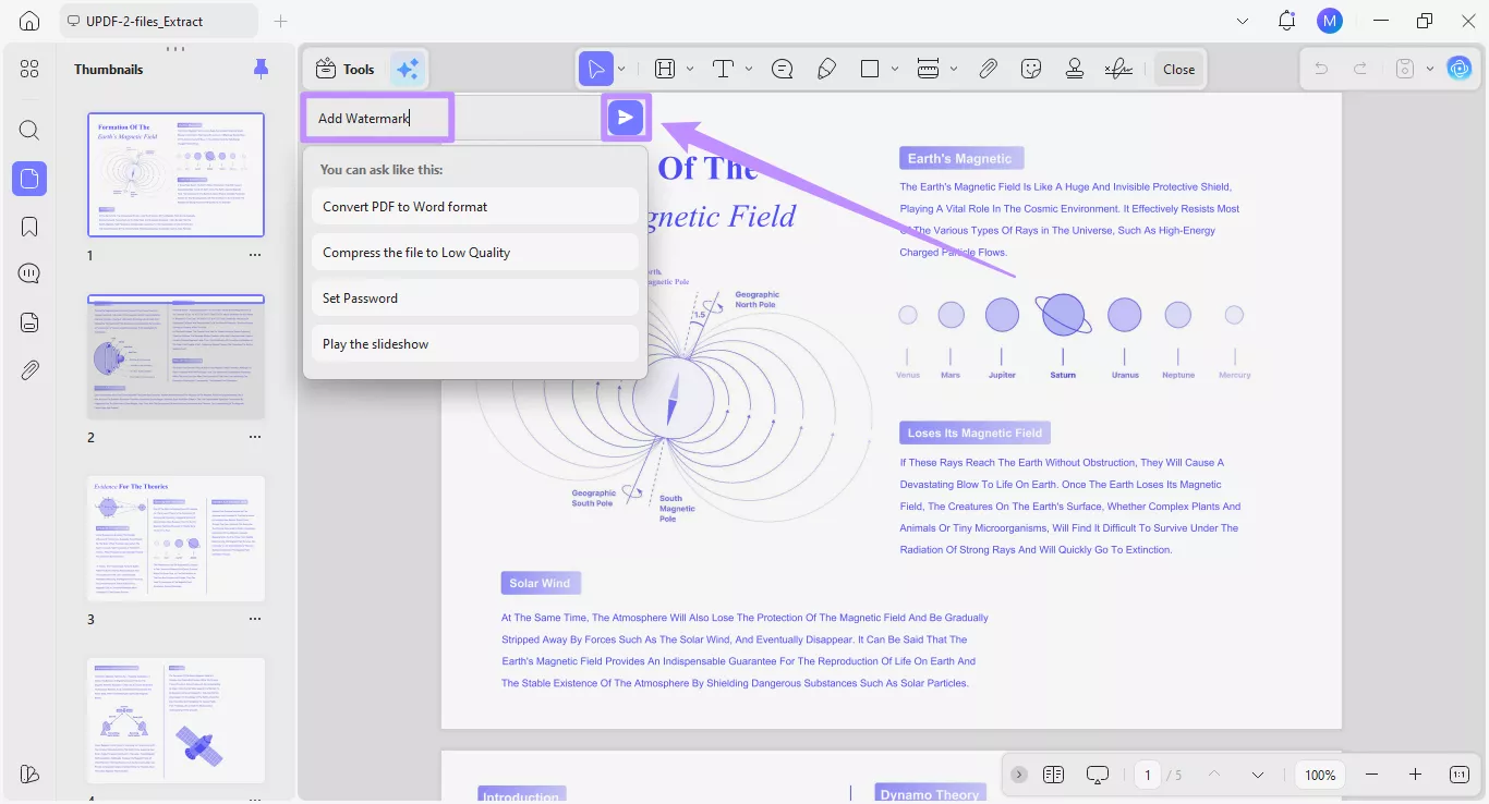  type a custom prompt