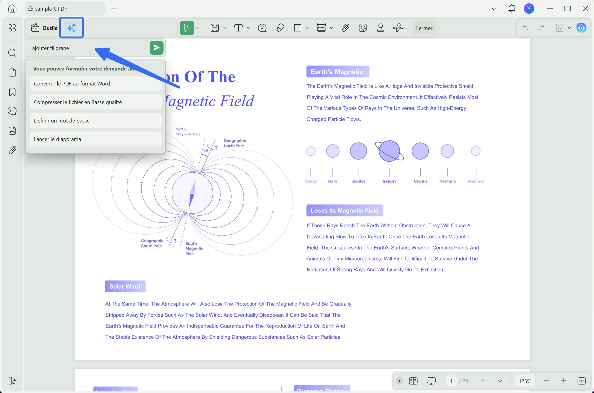 contrôler les PDF avec UPDF Copilot
