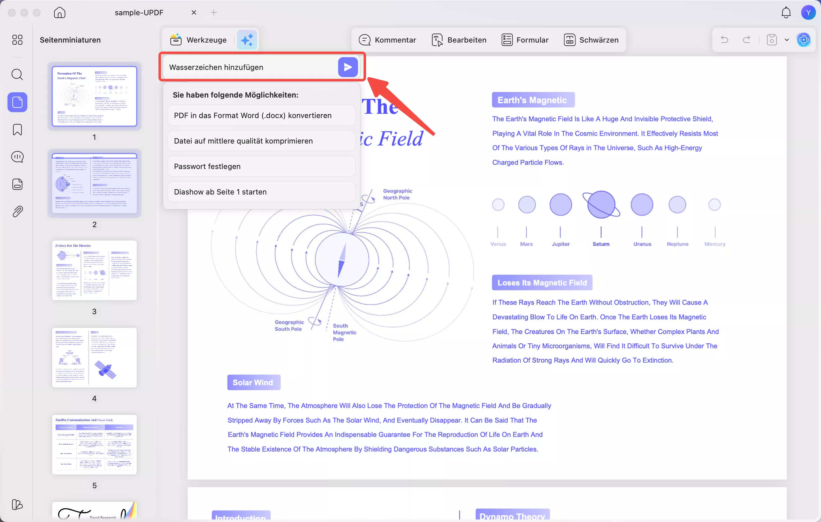 Geben Sie eine benutzerdefinierte Eingabeaufforderung ein