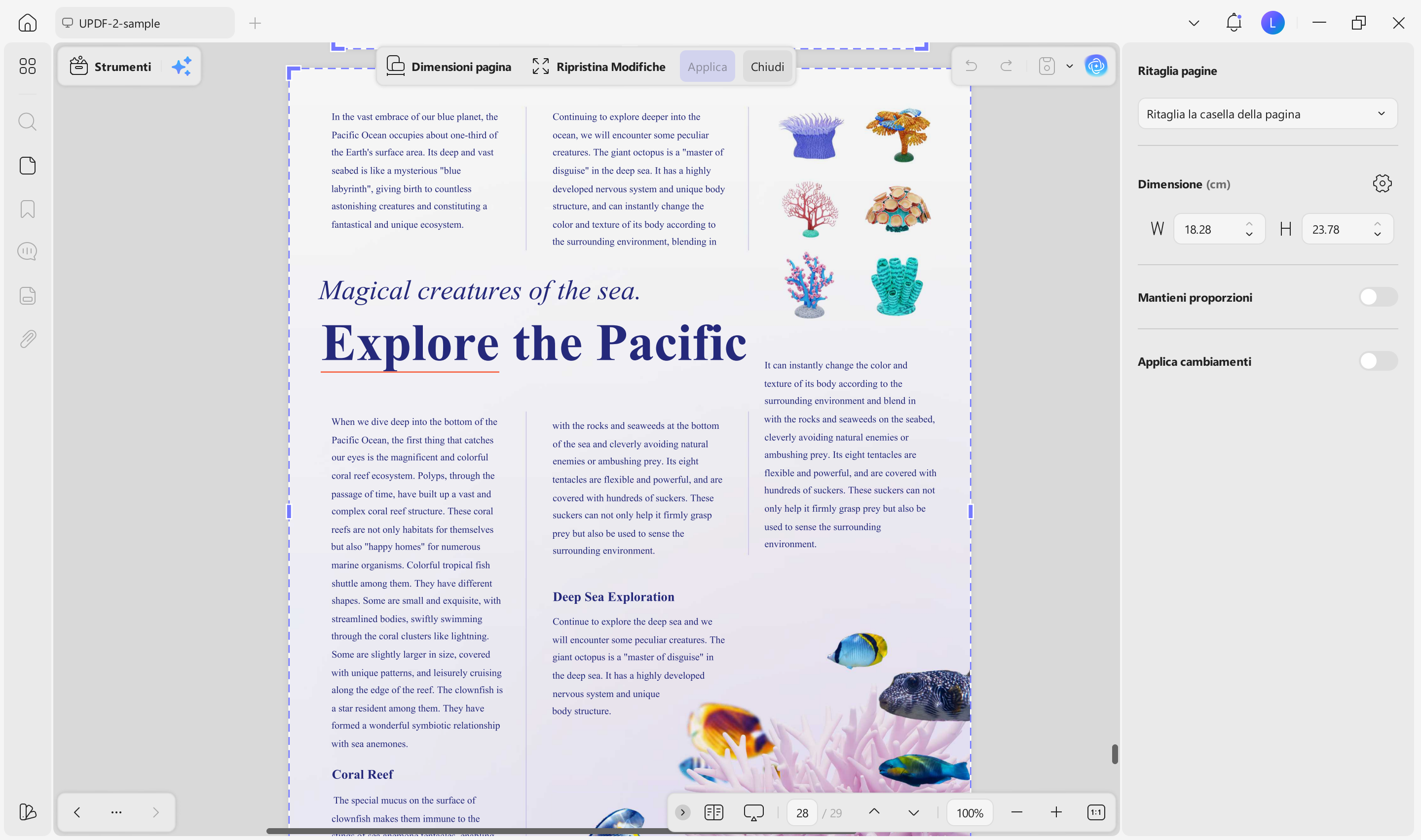 a3 pdf crop options