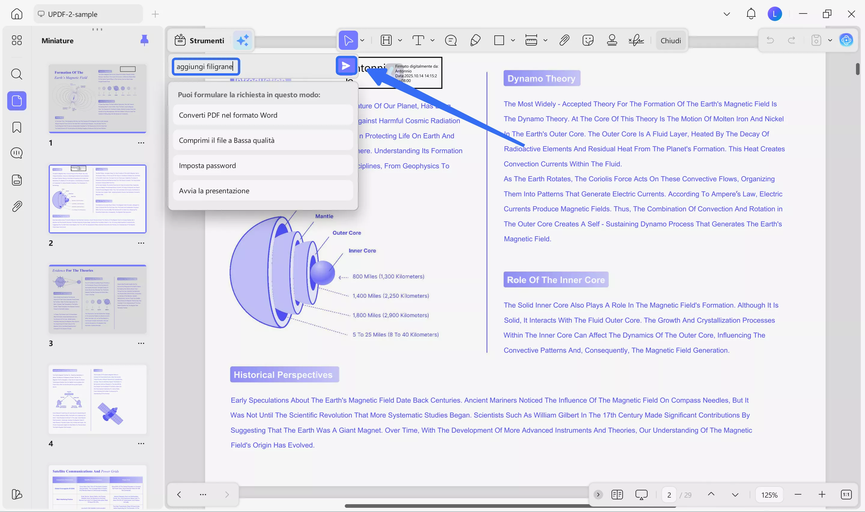 type a custom prompt