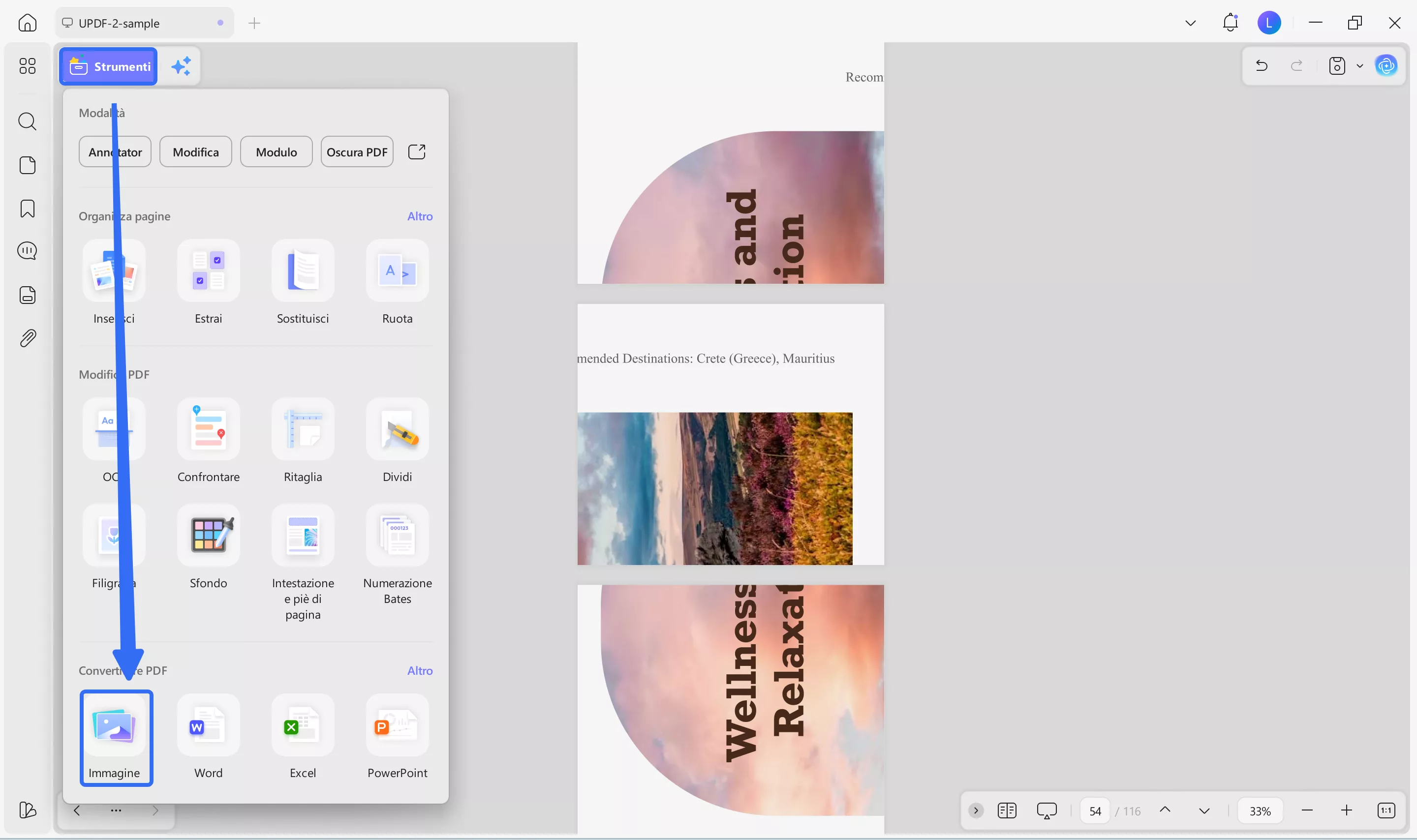 conveert divided pdf to image it 