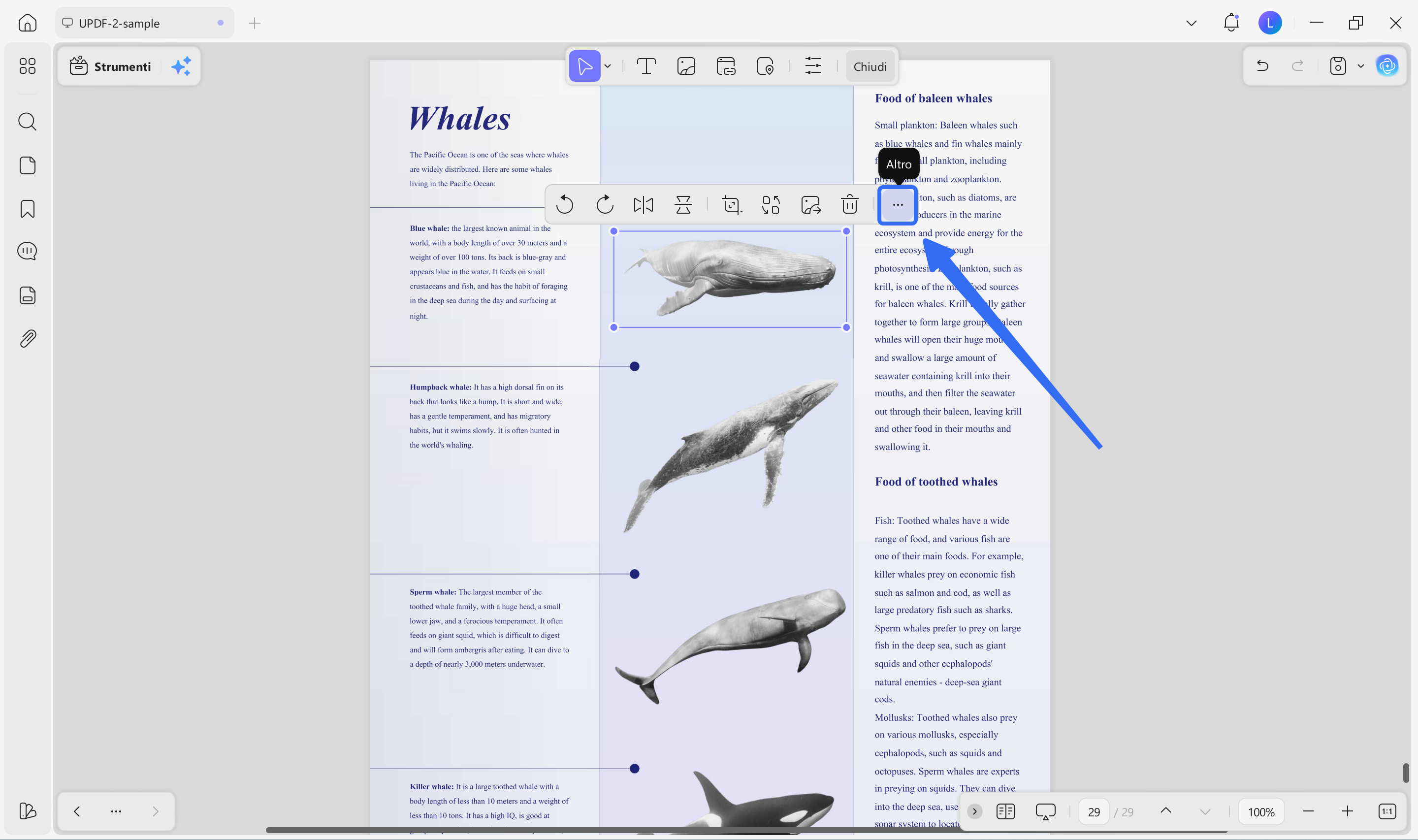 get more options to edit image in pdf with updf on Windows